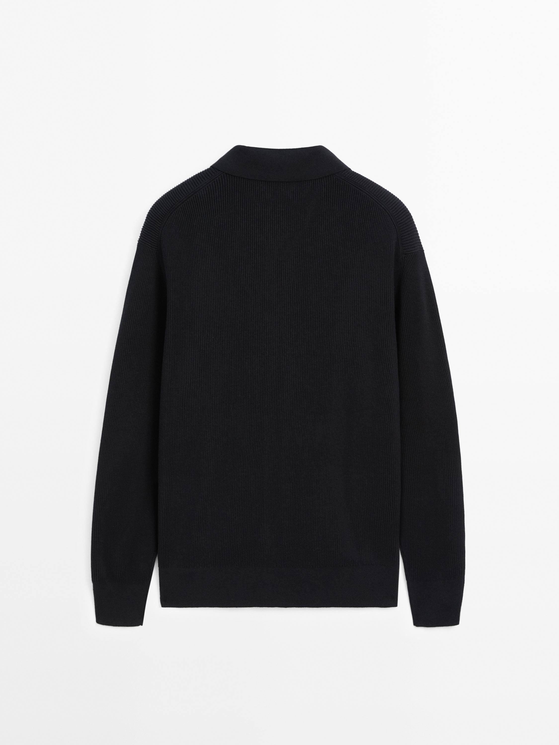 100% cotton zip-up knit cardigan
