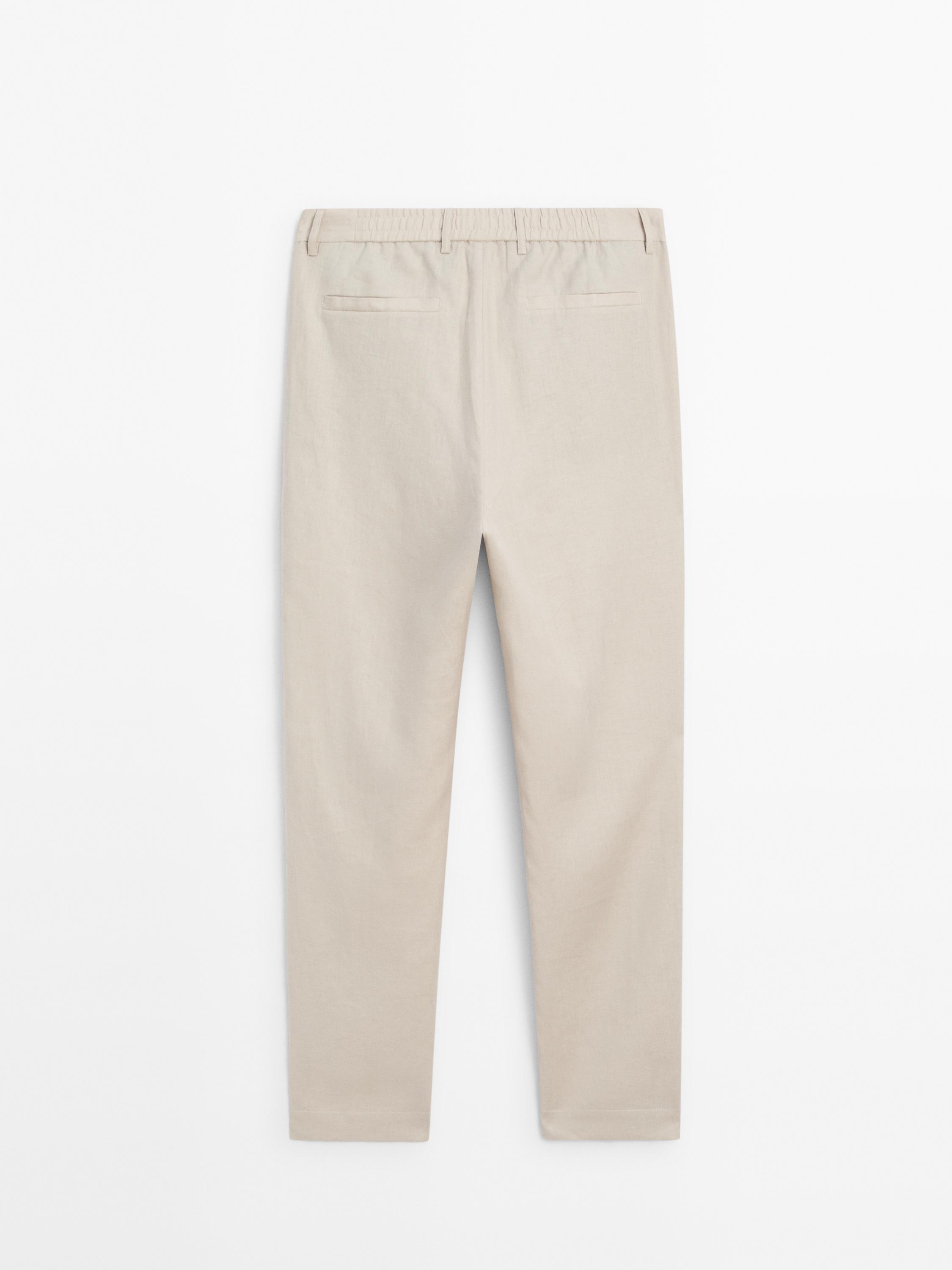 100% linen co-ord trousers