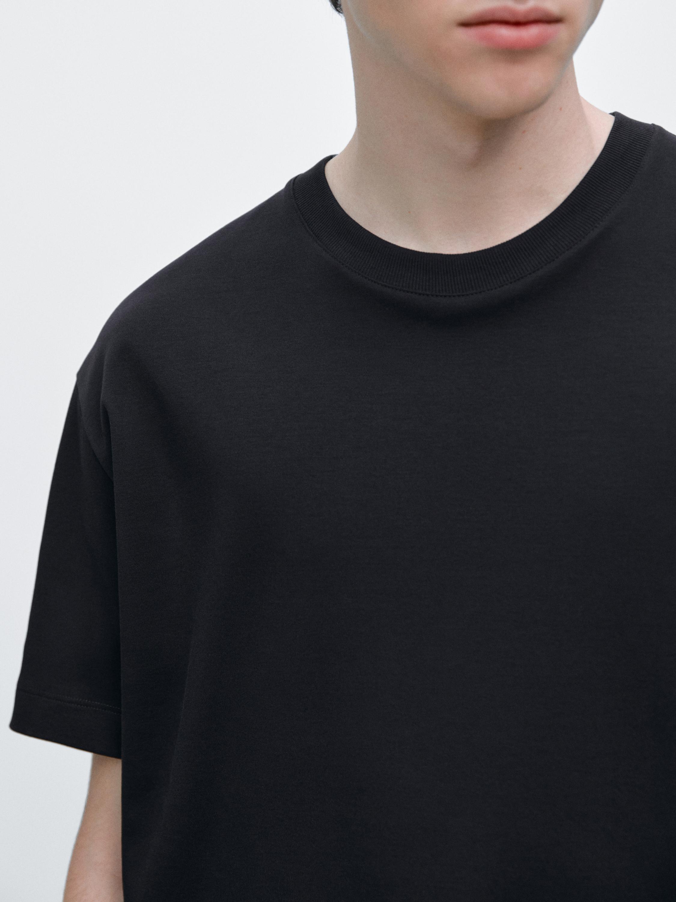 100% cotton short sleeve T-shirt — NAVY BLUE