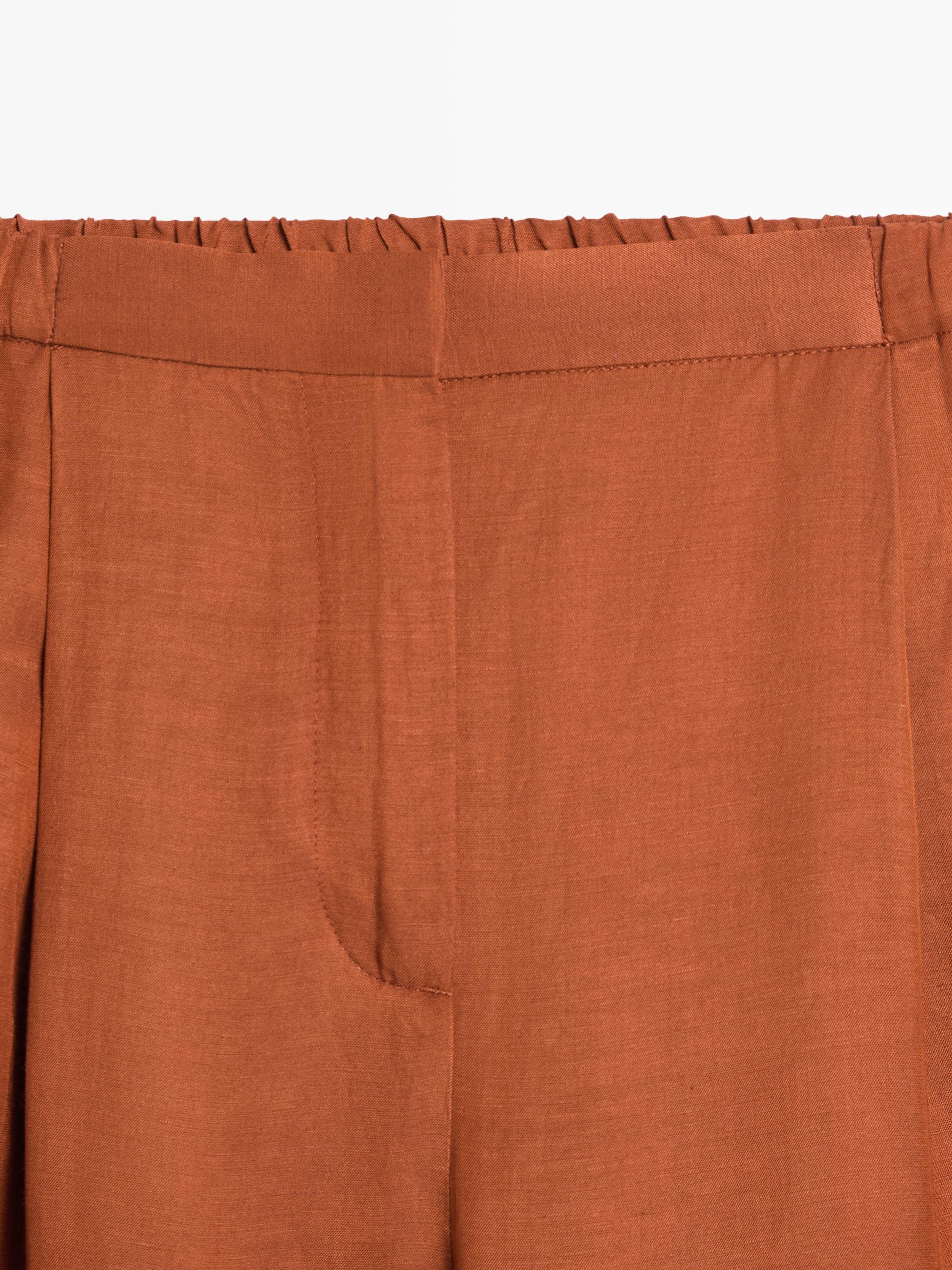 Flowing trousers with tie detail — ORANGE
