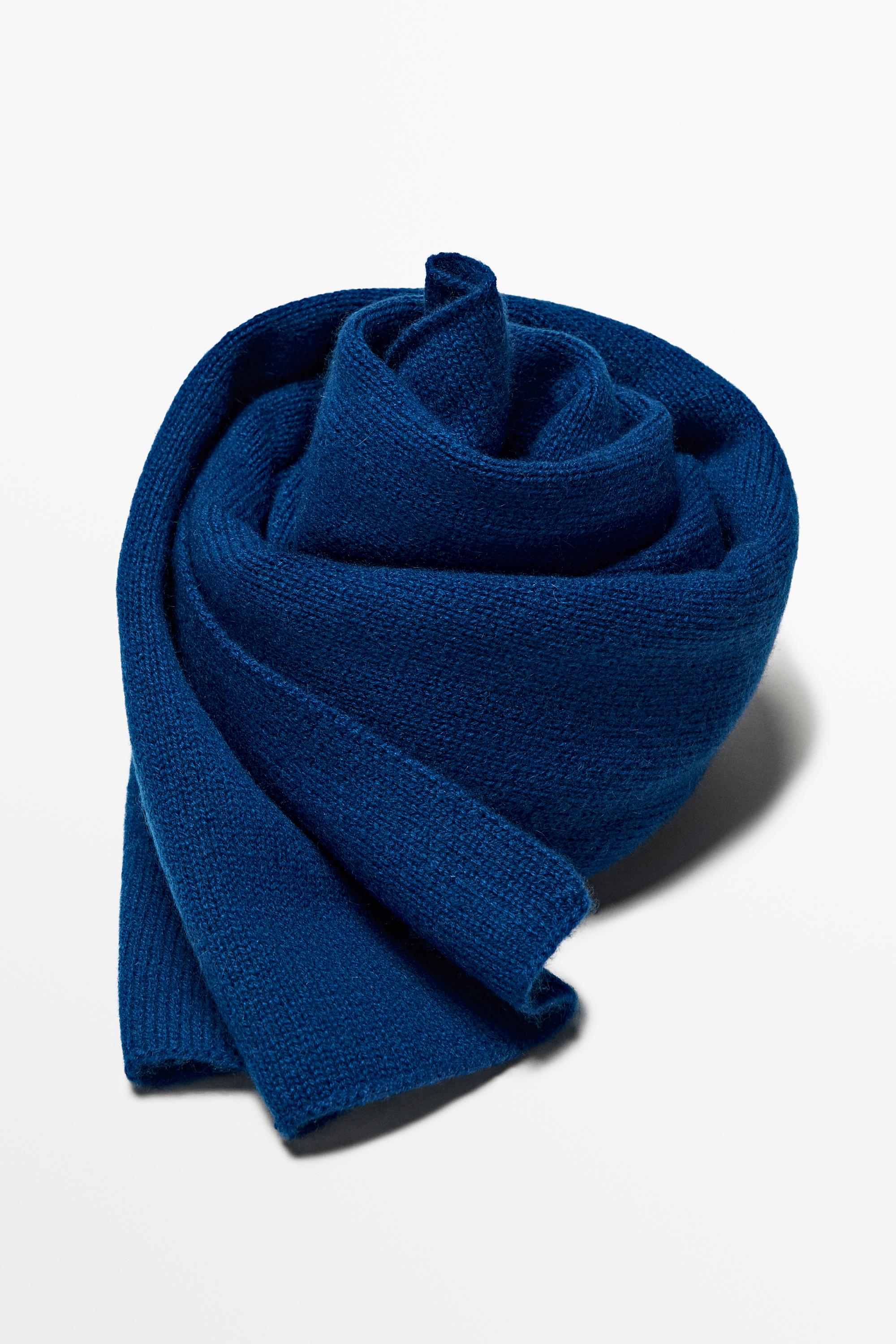 100% cashmere scarf — INK BLUE