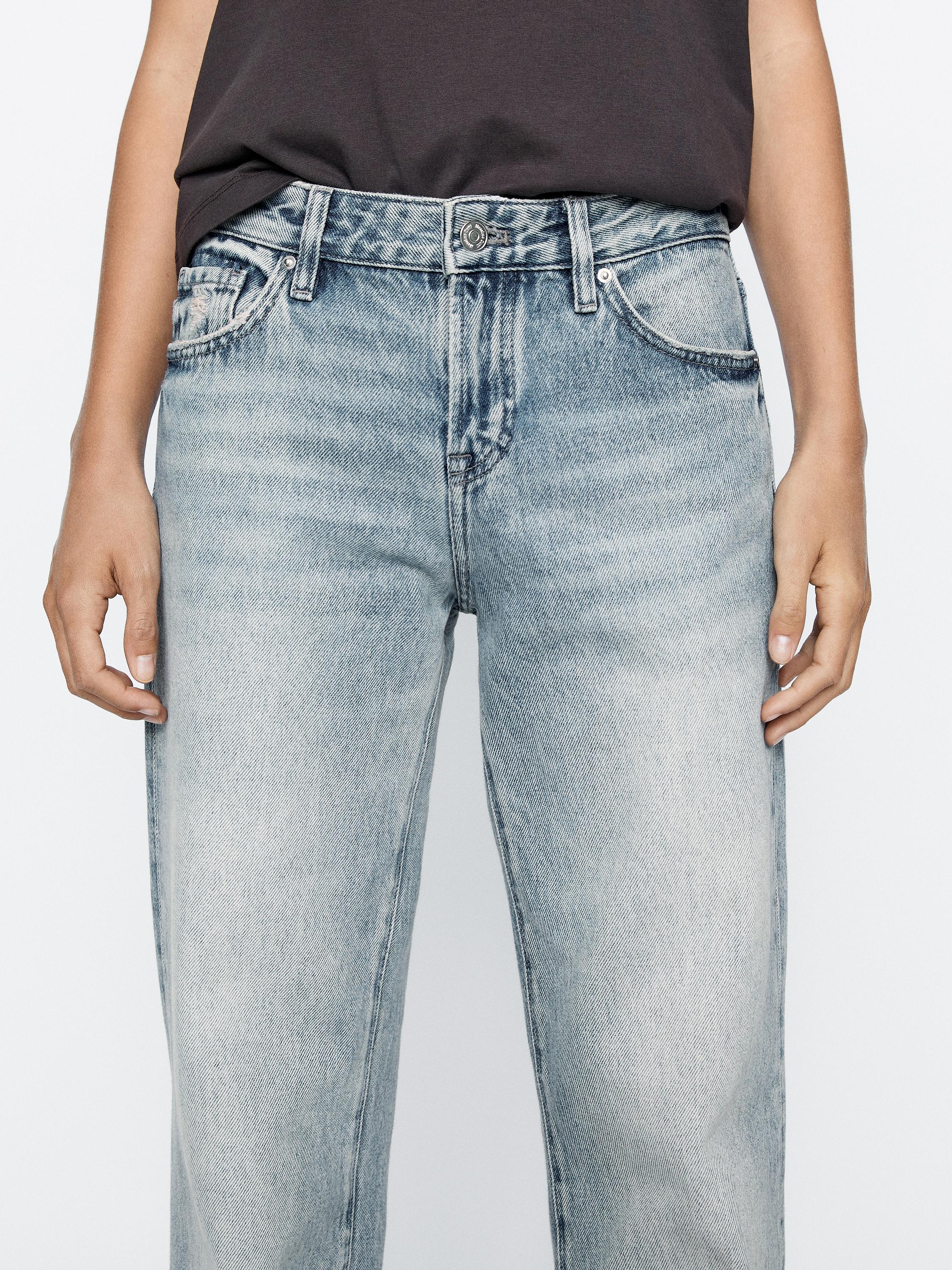 Jean straight taille basse