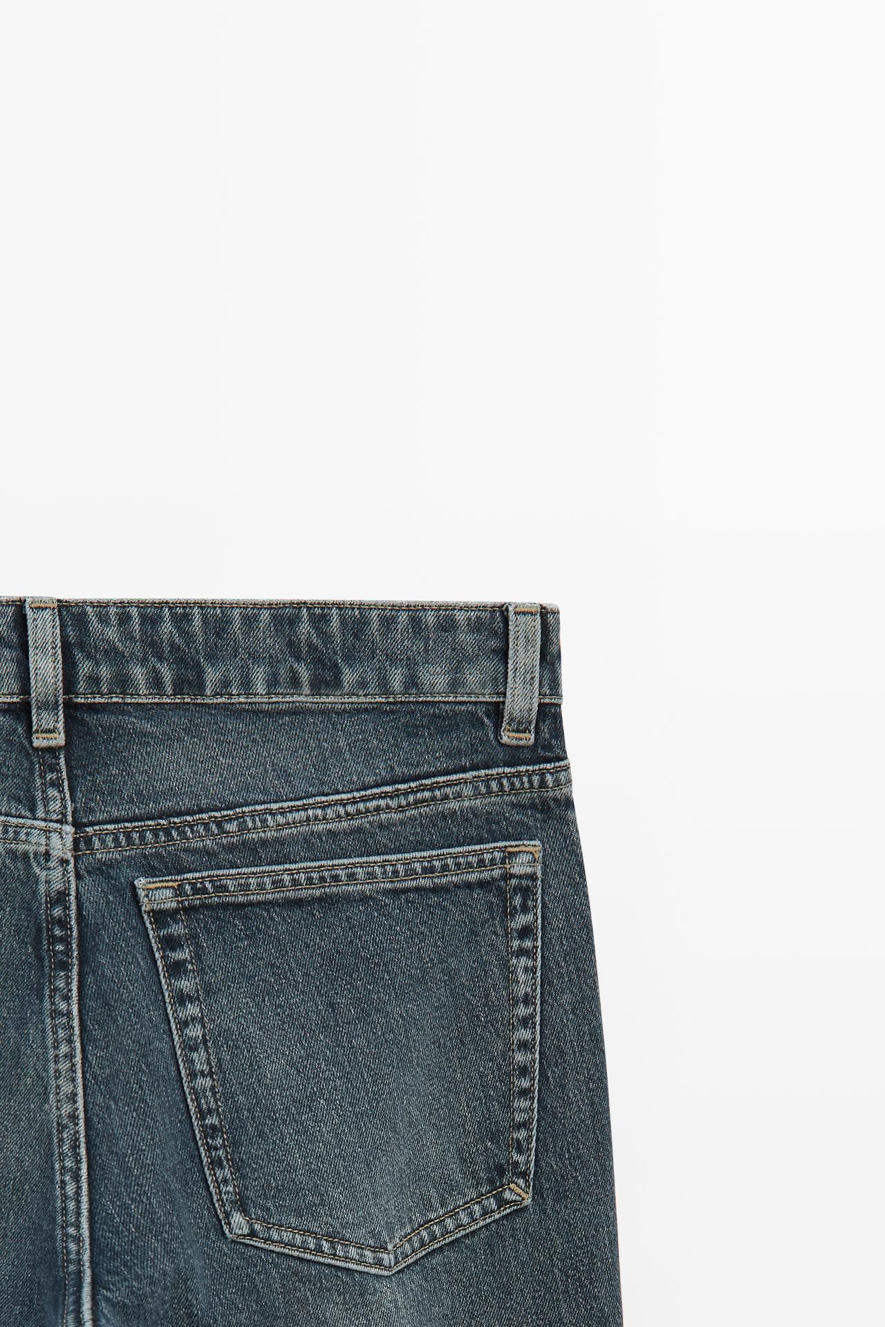 Low-rise straight-leg jeans — MEDIUM BLUE