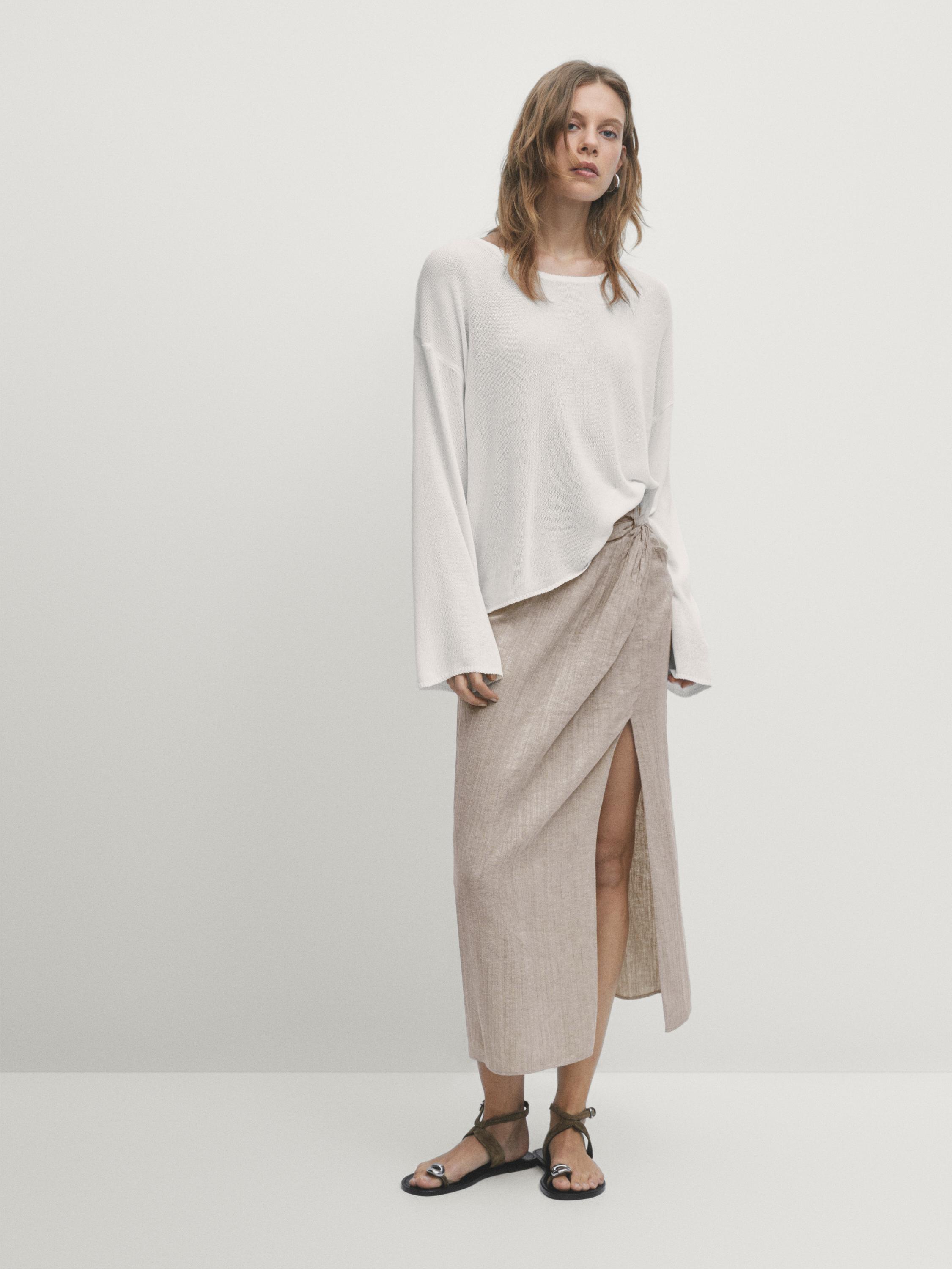 Pull en maille à manches longues