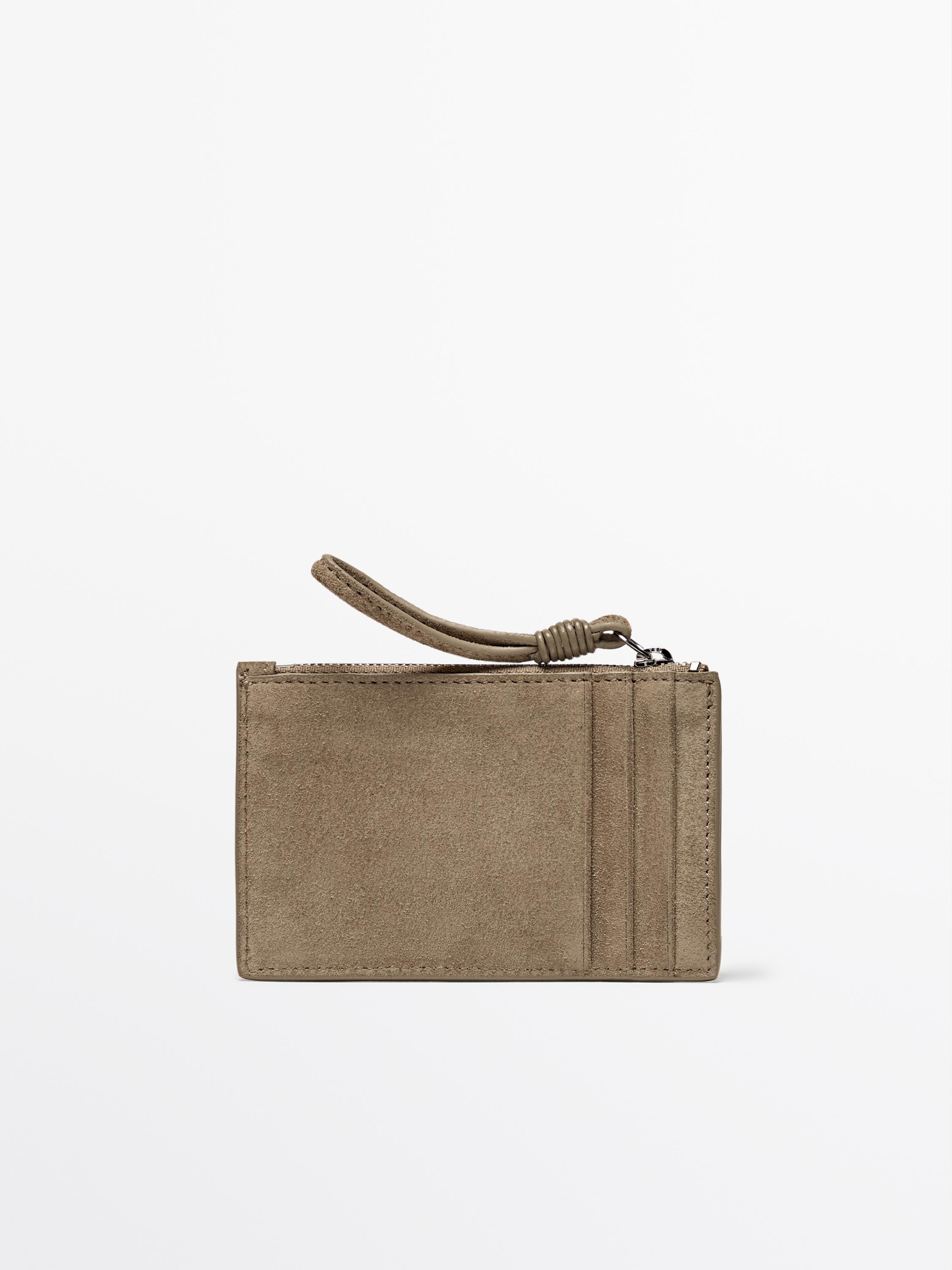 Carteira small pele croute