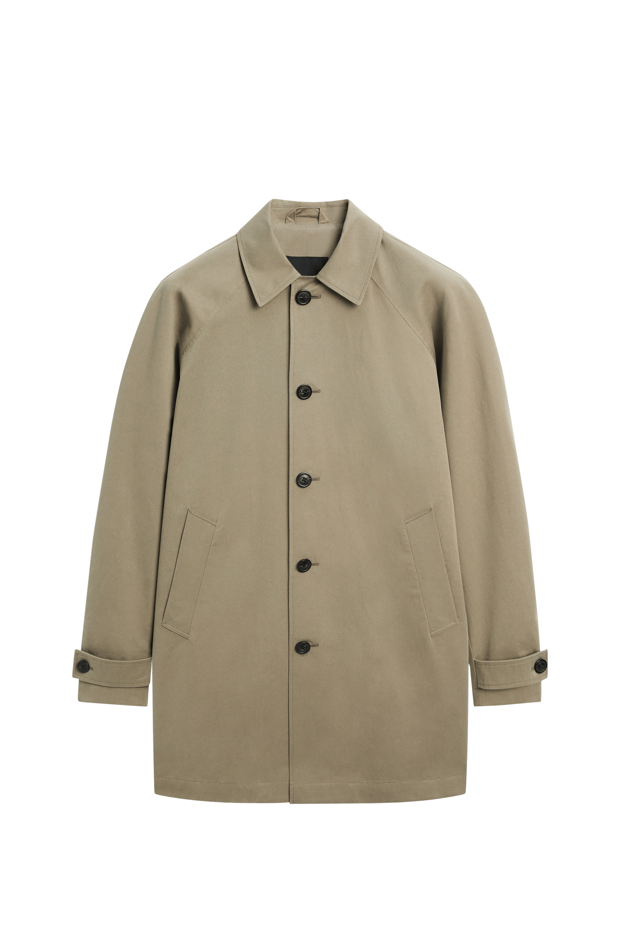 Massimo Dutti %100 pamuklu oversize uzun trençkot