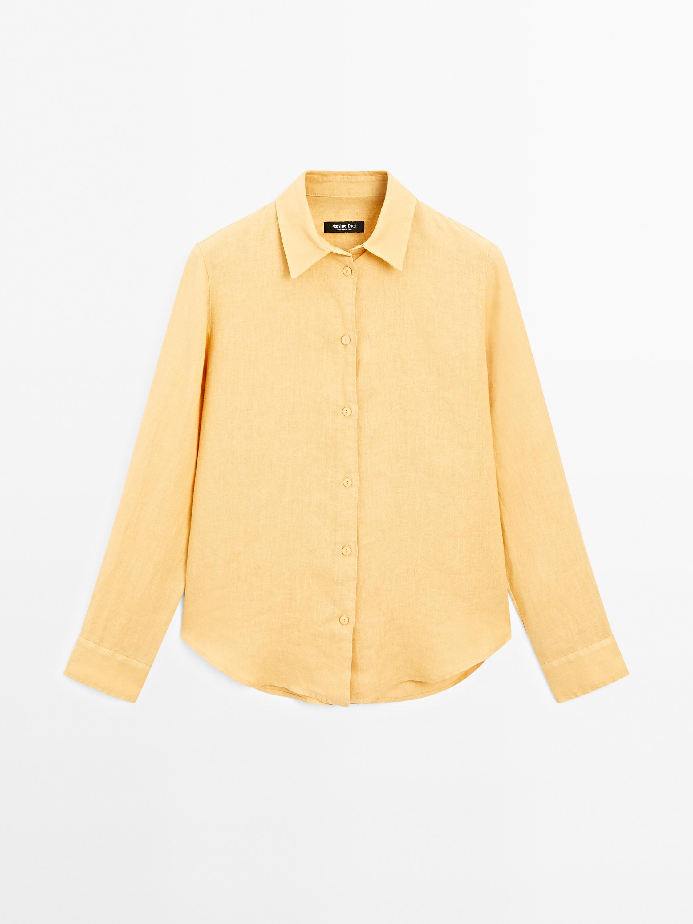 Flowing 100% linen shirt
