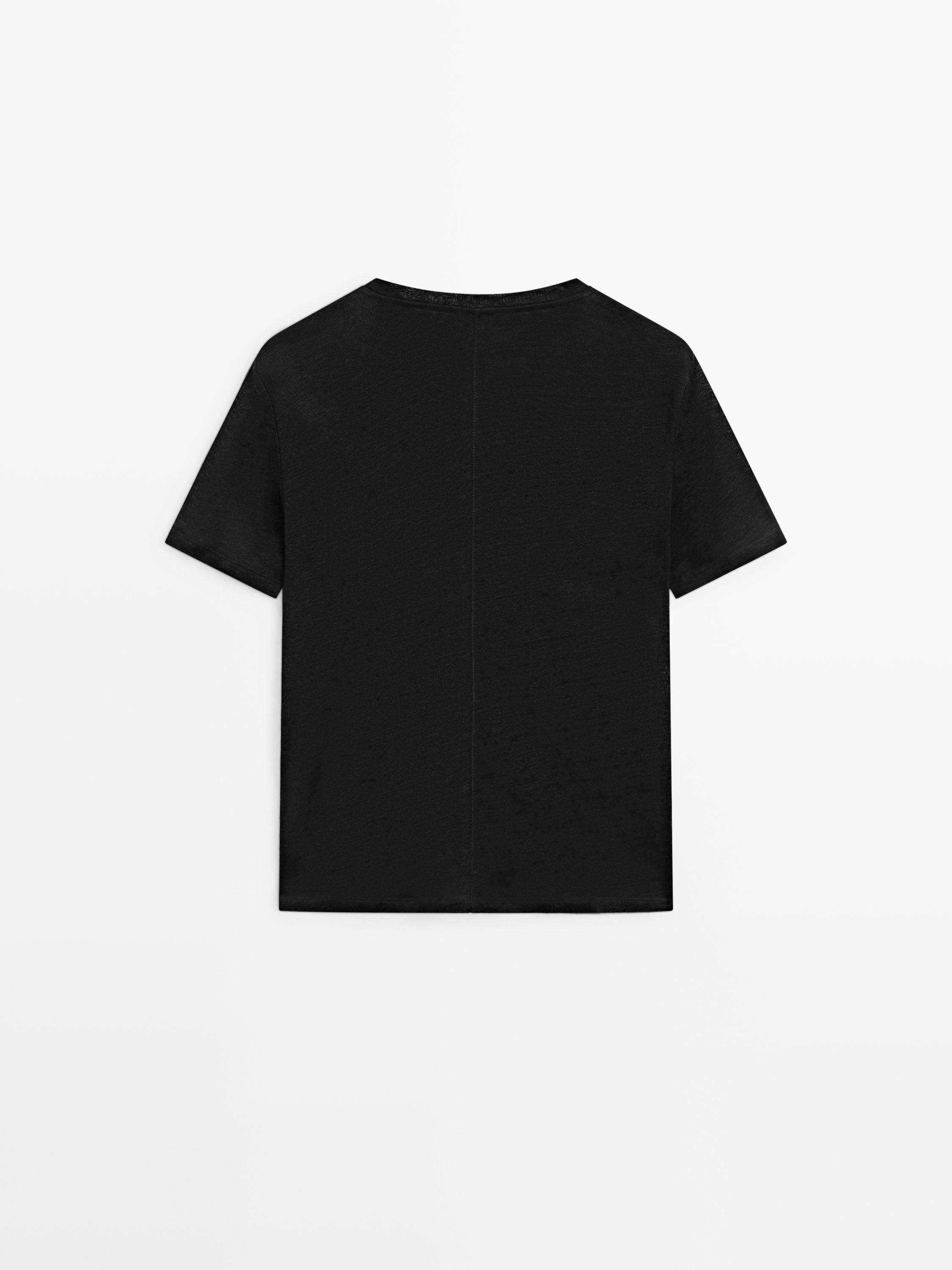 Linen short sleeve T-shirt