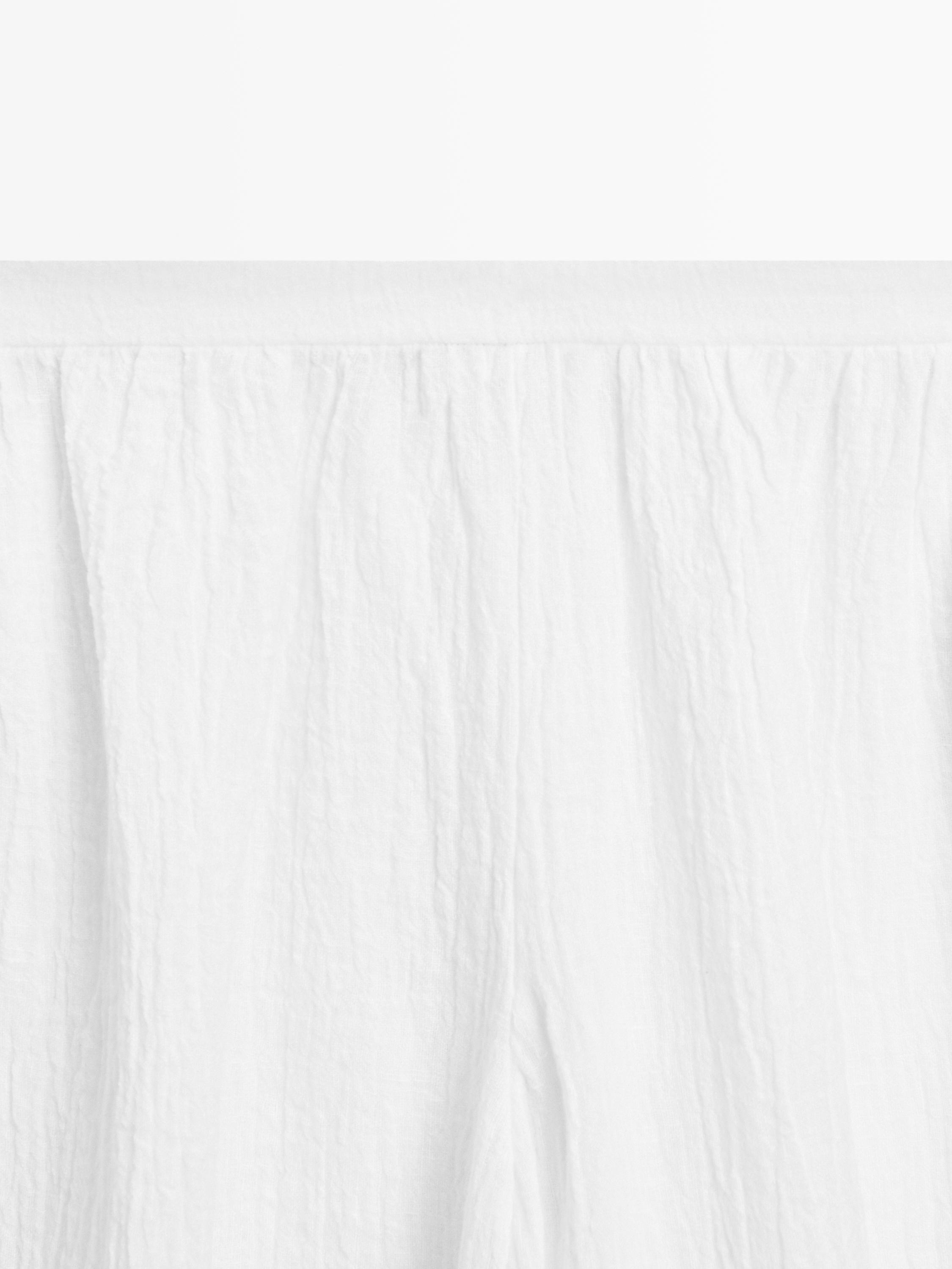 Linen sarouel trousers — Off white