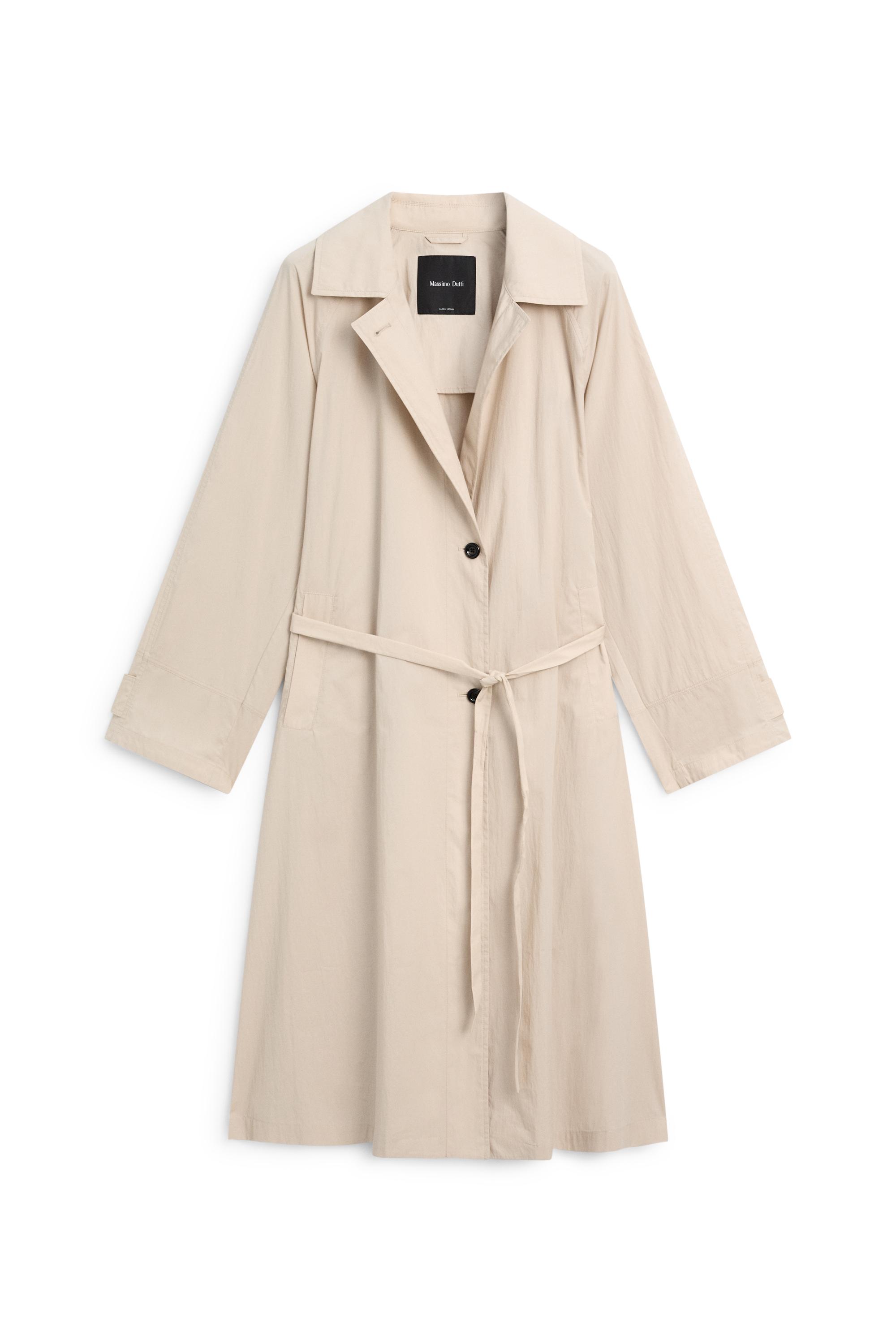 Long flowing trench coat — Beige