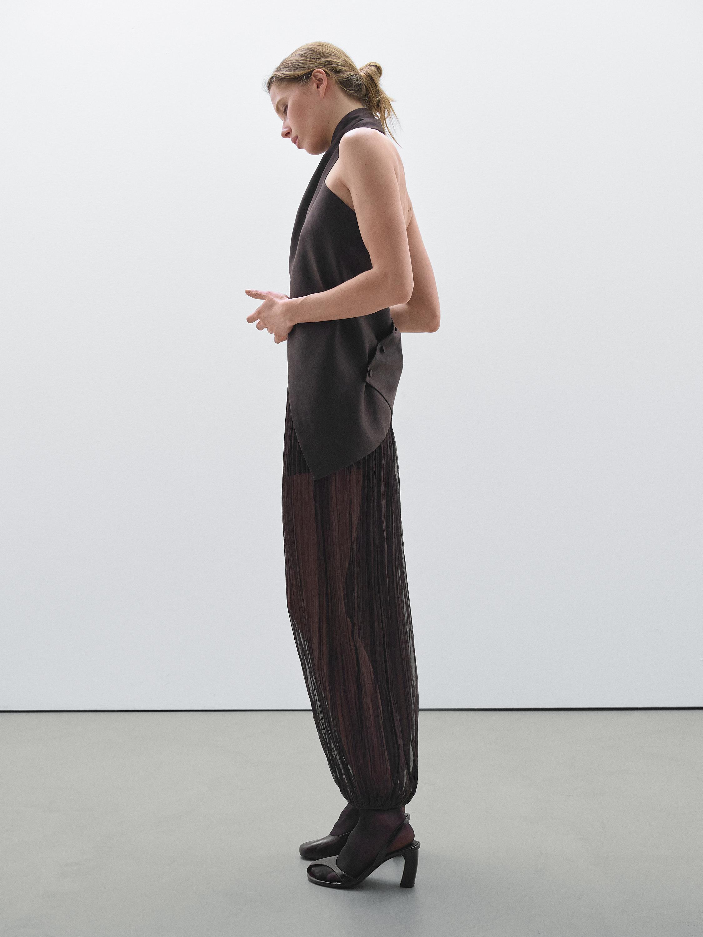 Sarouel trousers with pleated detail - Studio