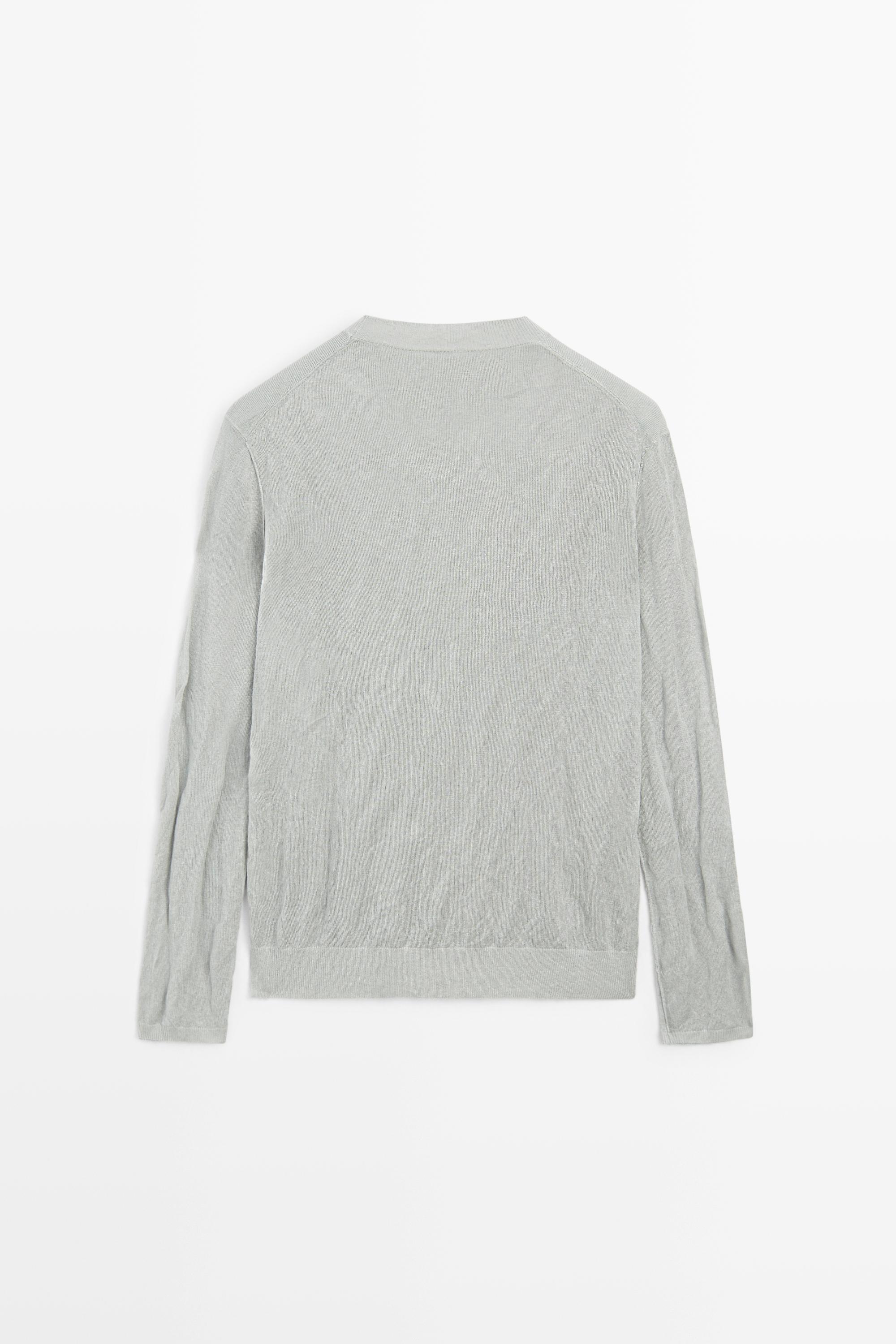 Long sleeve fine knit sweater - STUDIO - thumbnail 4