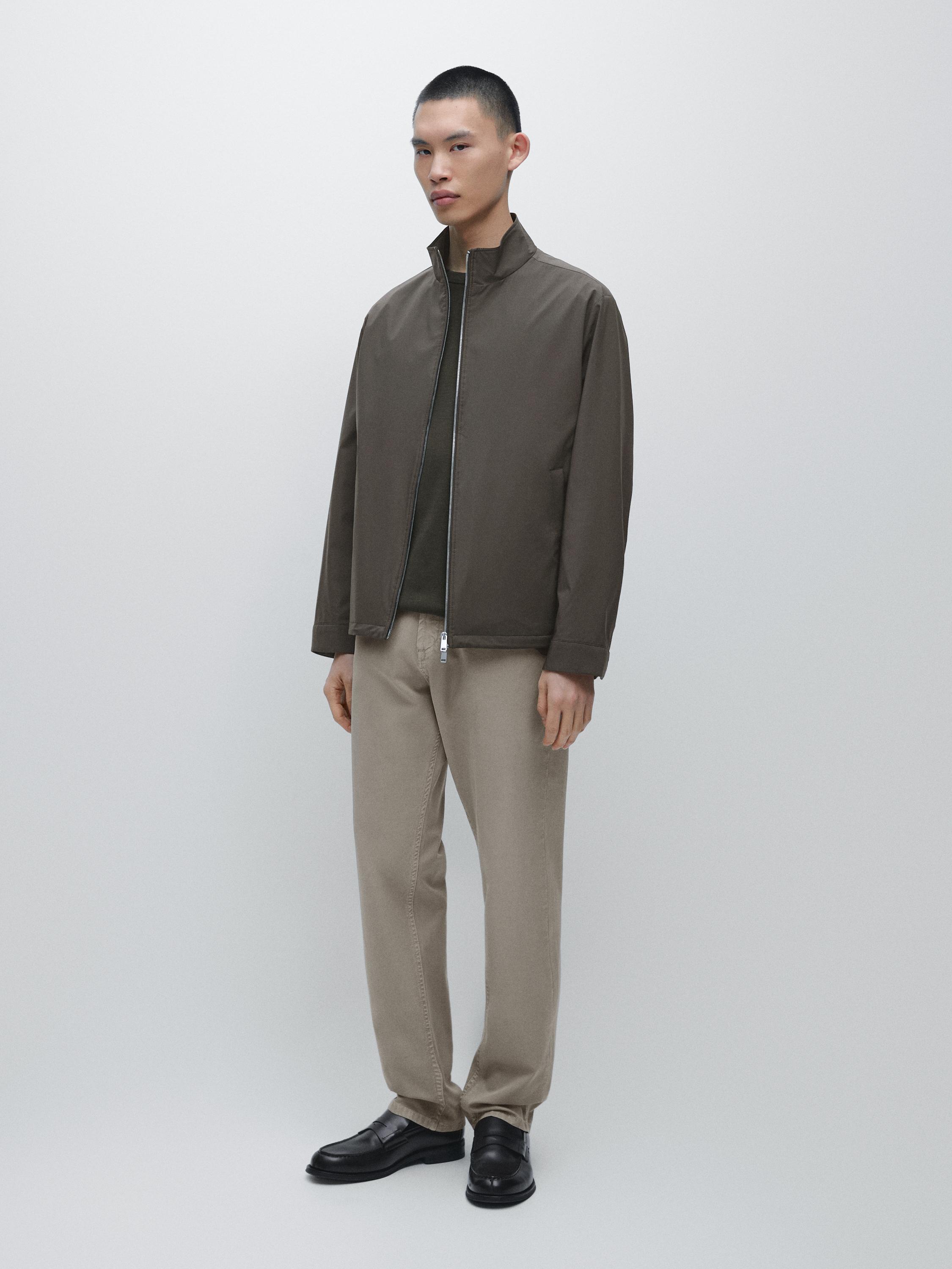 Two-way stretch fabric jacket — GREEN