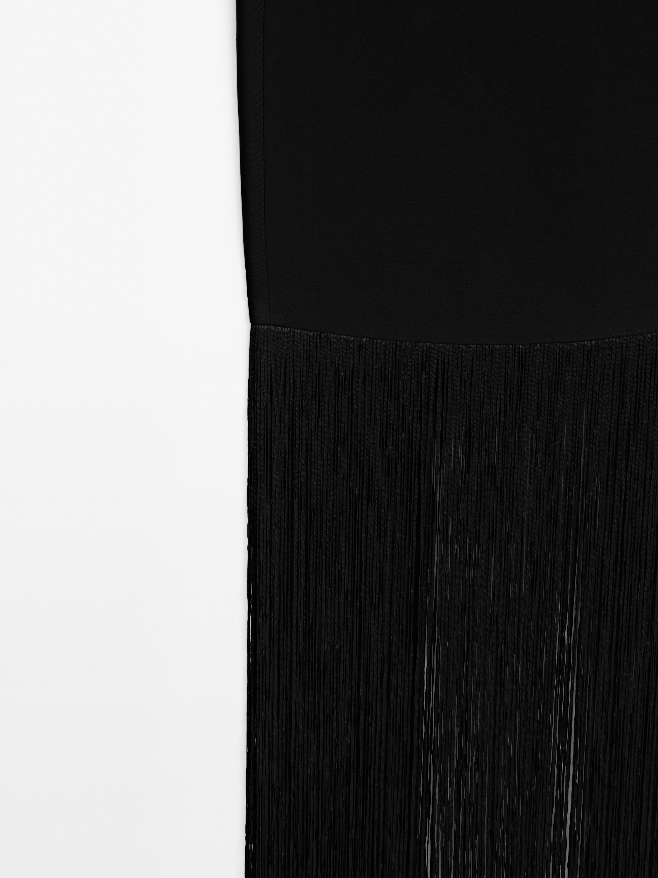 Robe longue à franges - STUDIO