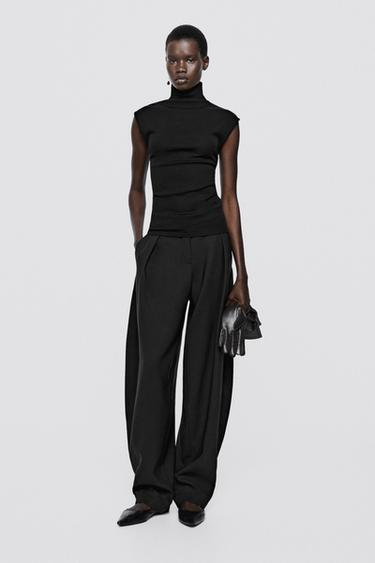 100% wool turtleneck top - LIMITED EDITION — BLACK 1
