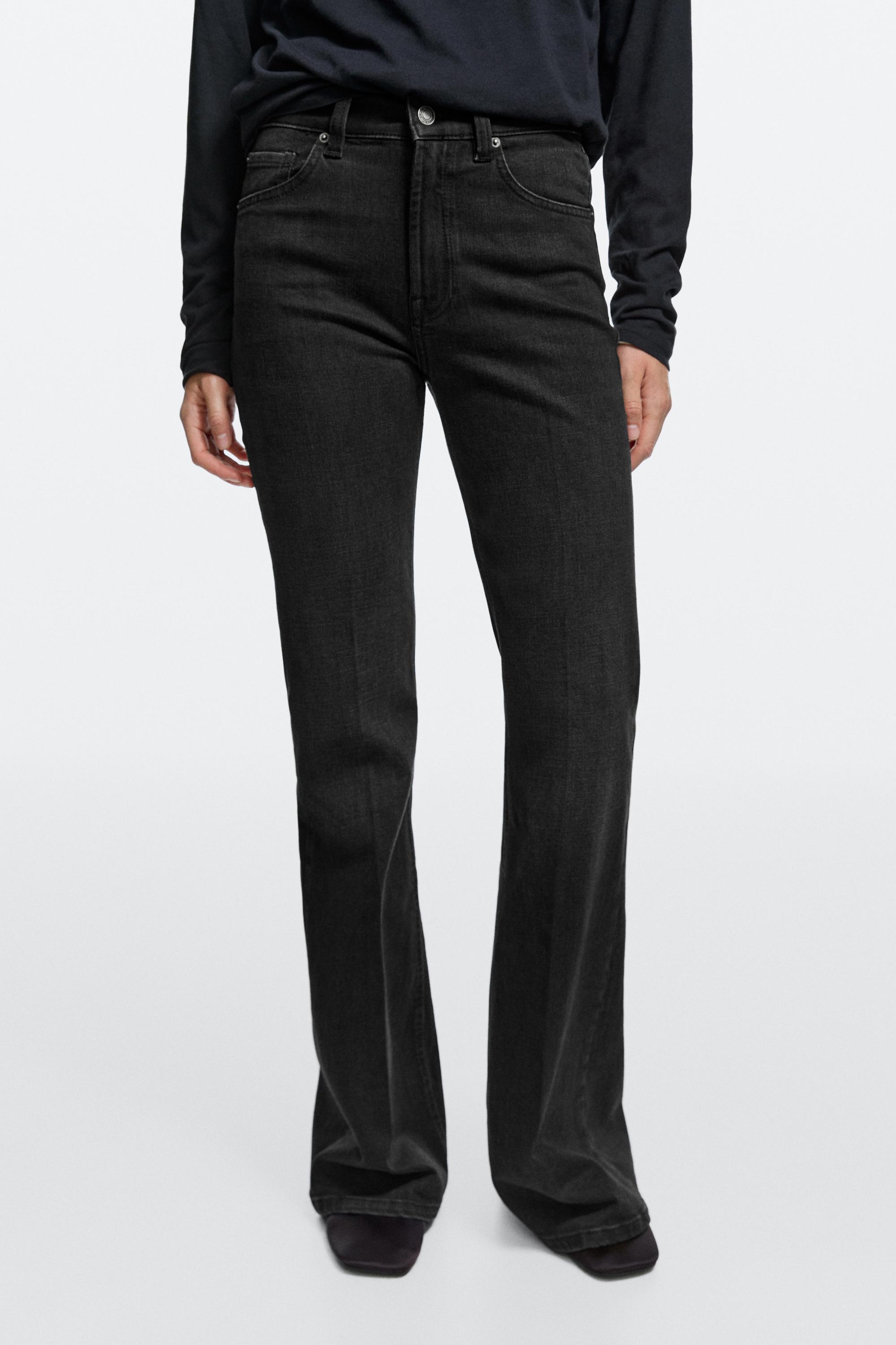 High-waist skinny flare jeans