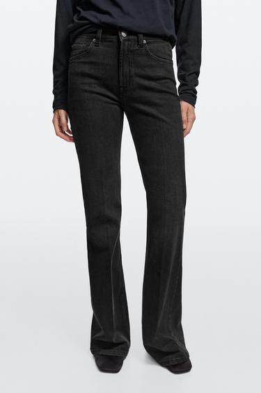 High-waist skinny flare jeans — BLACK 3