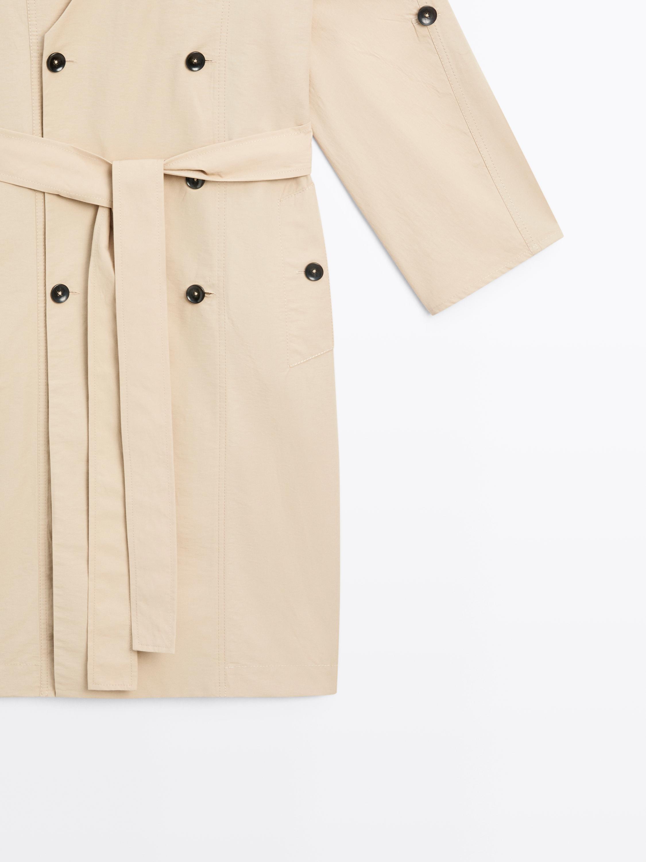 Midi trench shirt dress