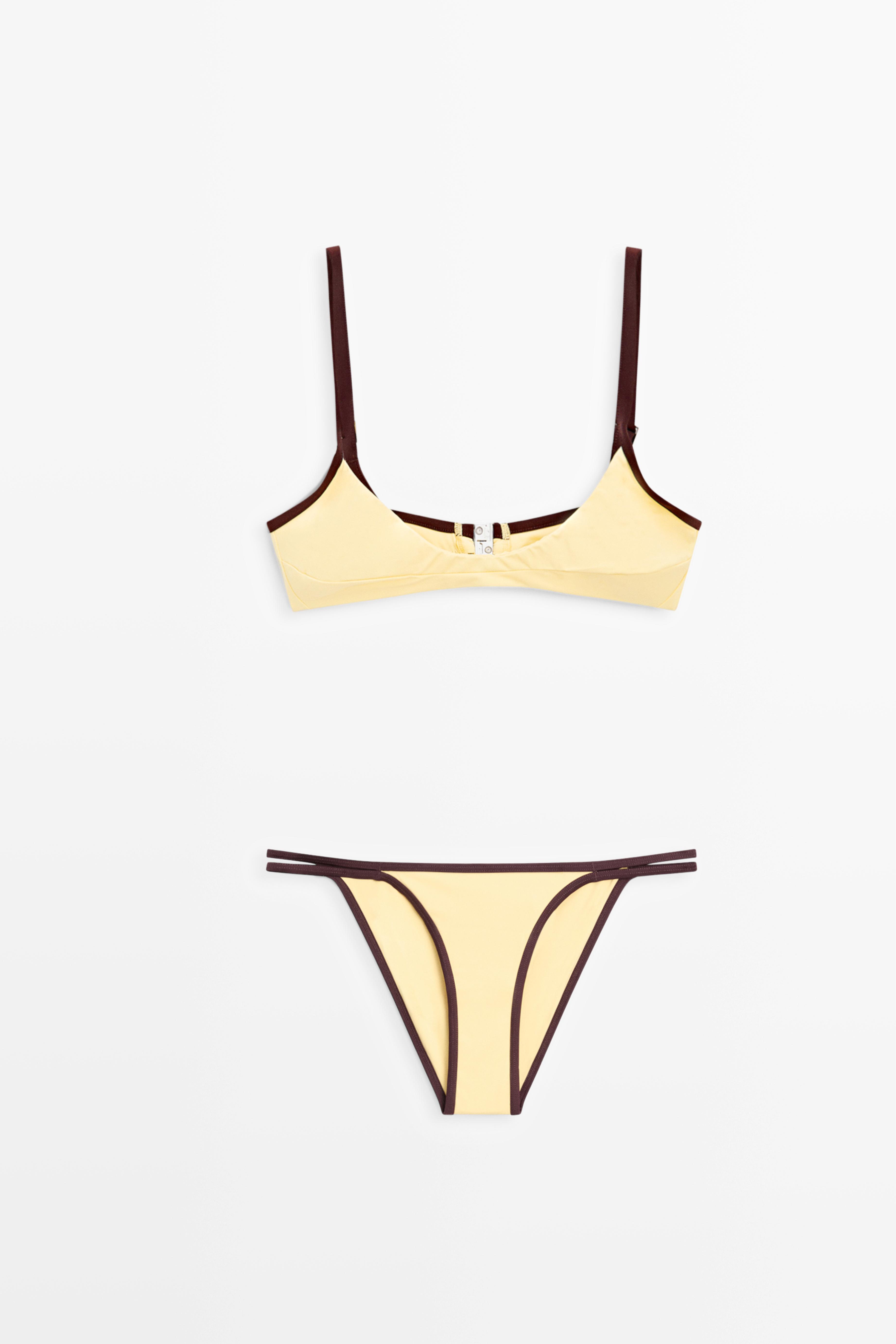 Contrast bikini bottoms — Vanilla