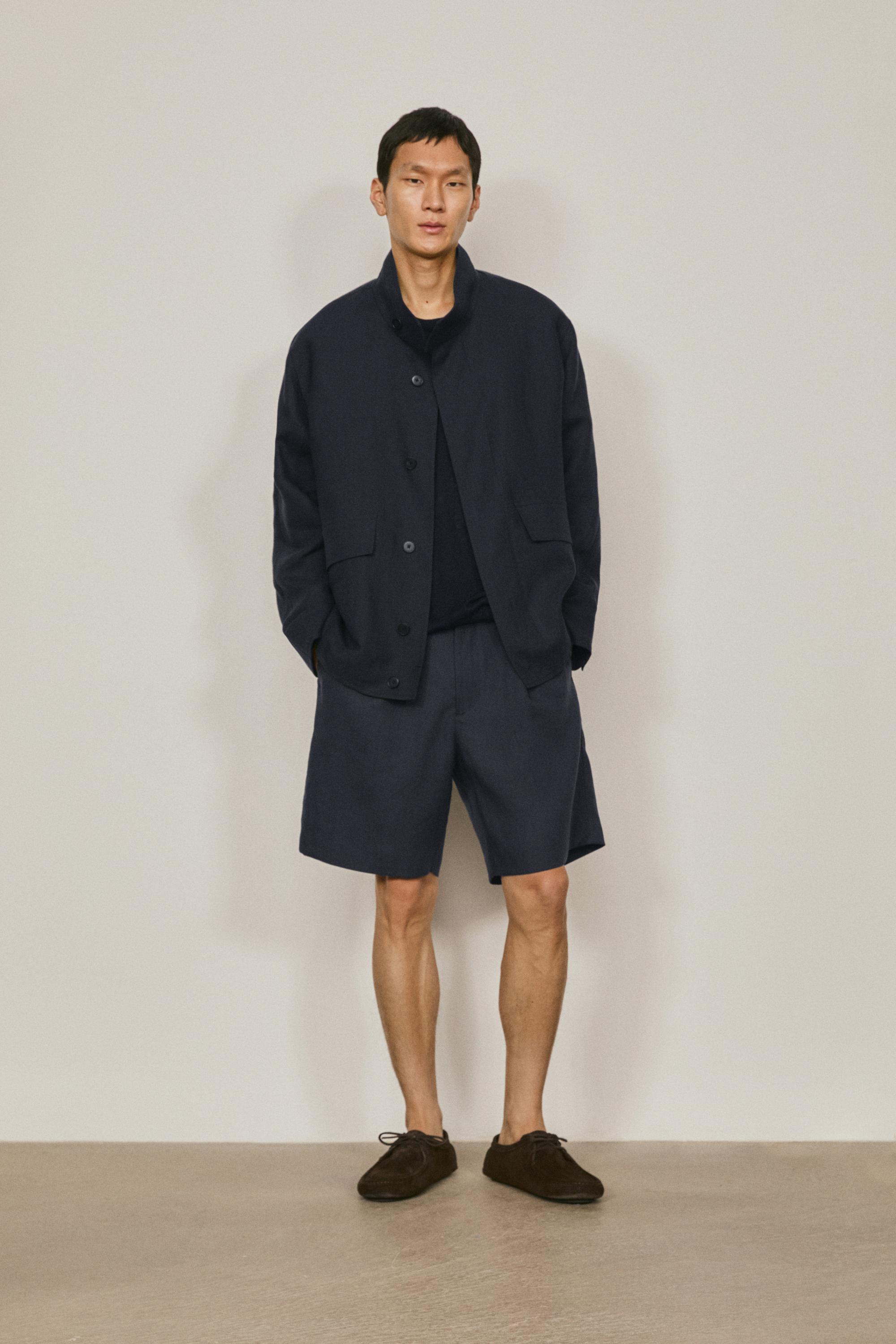 Total look linen overshirt - LIMITED EDITION — NAVY BLUE
