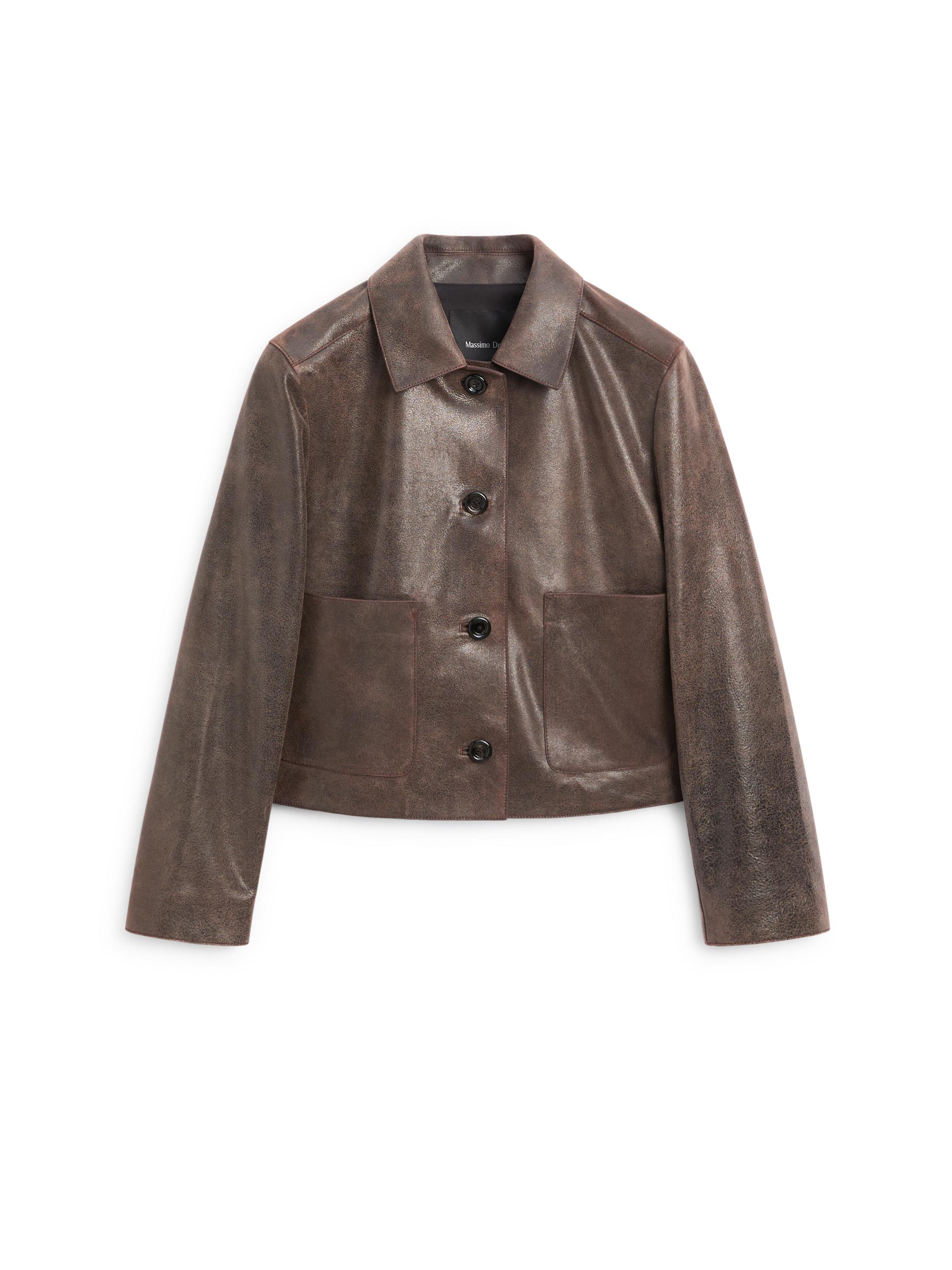 Suede leather jacket · Brown · Bomberâ Jacket | Massimo Dutti