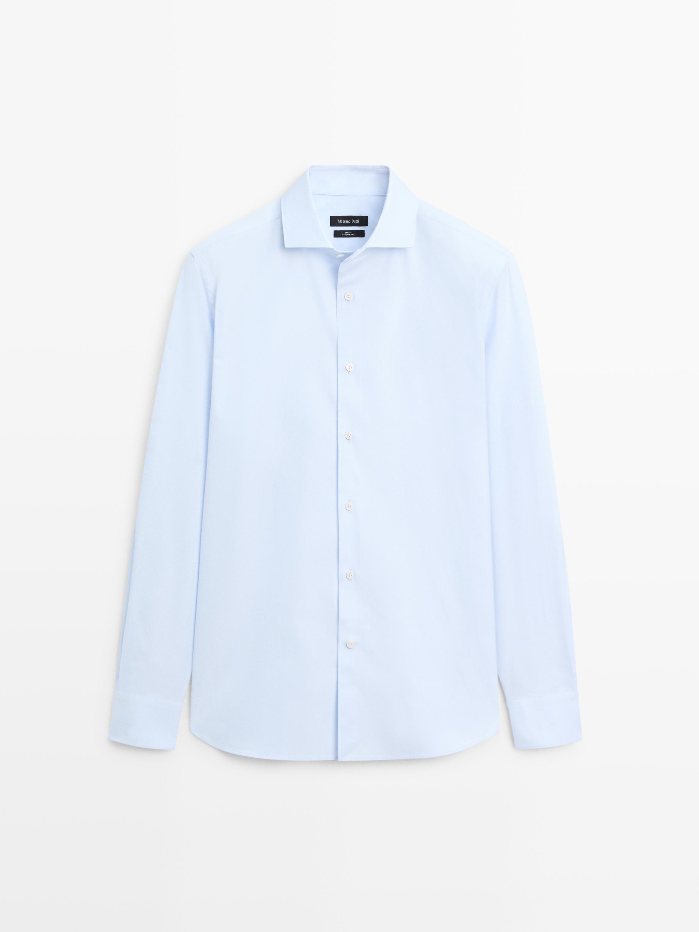 Camisa slim fit 100% algodón