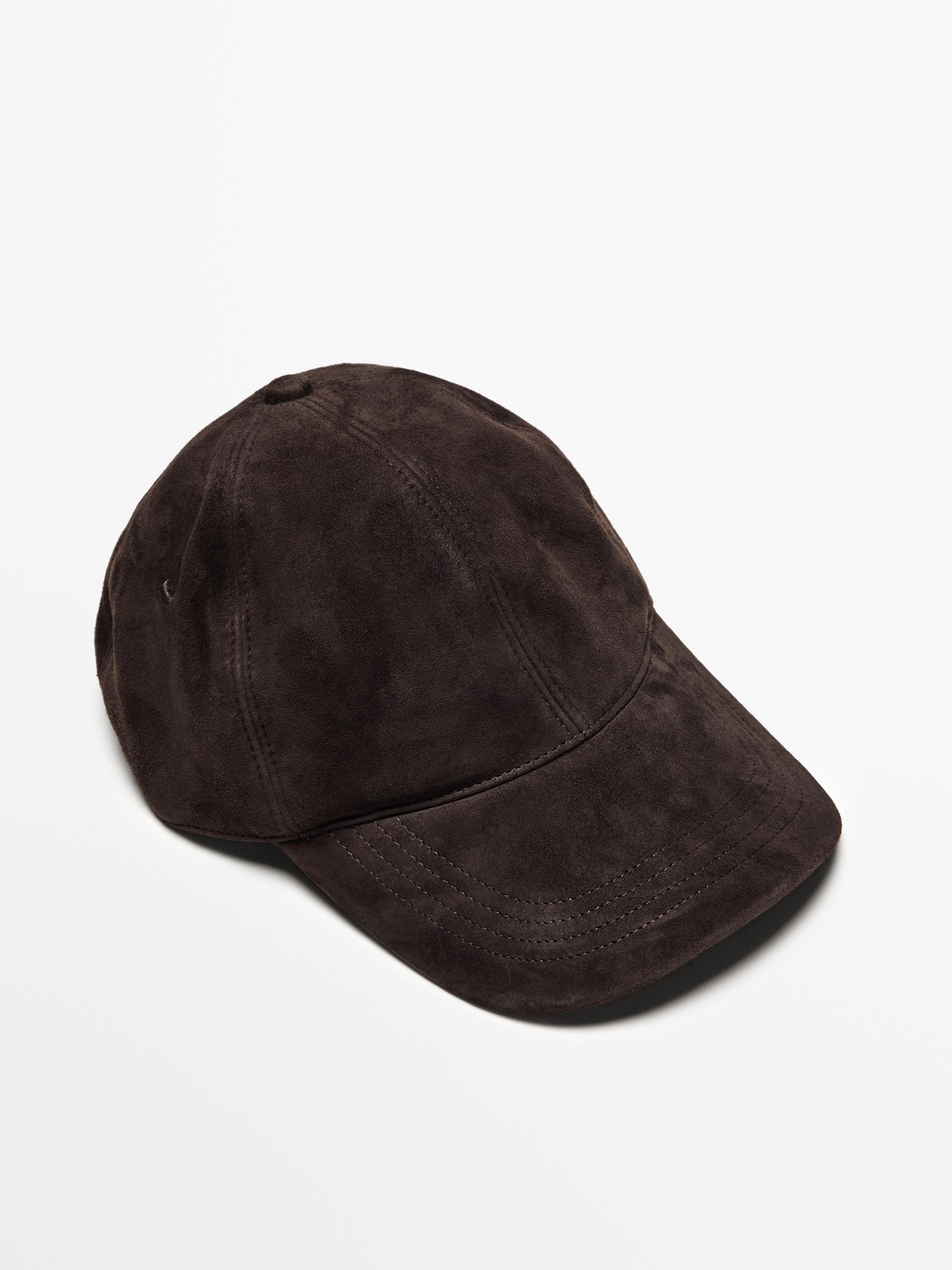 Split leather cap