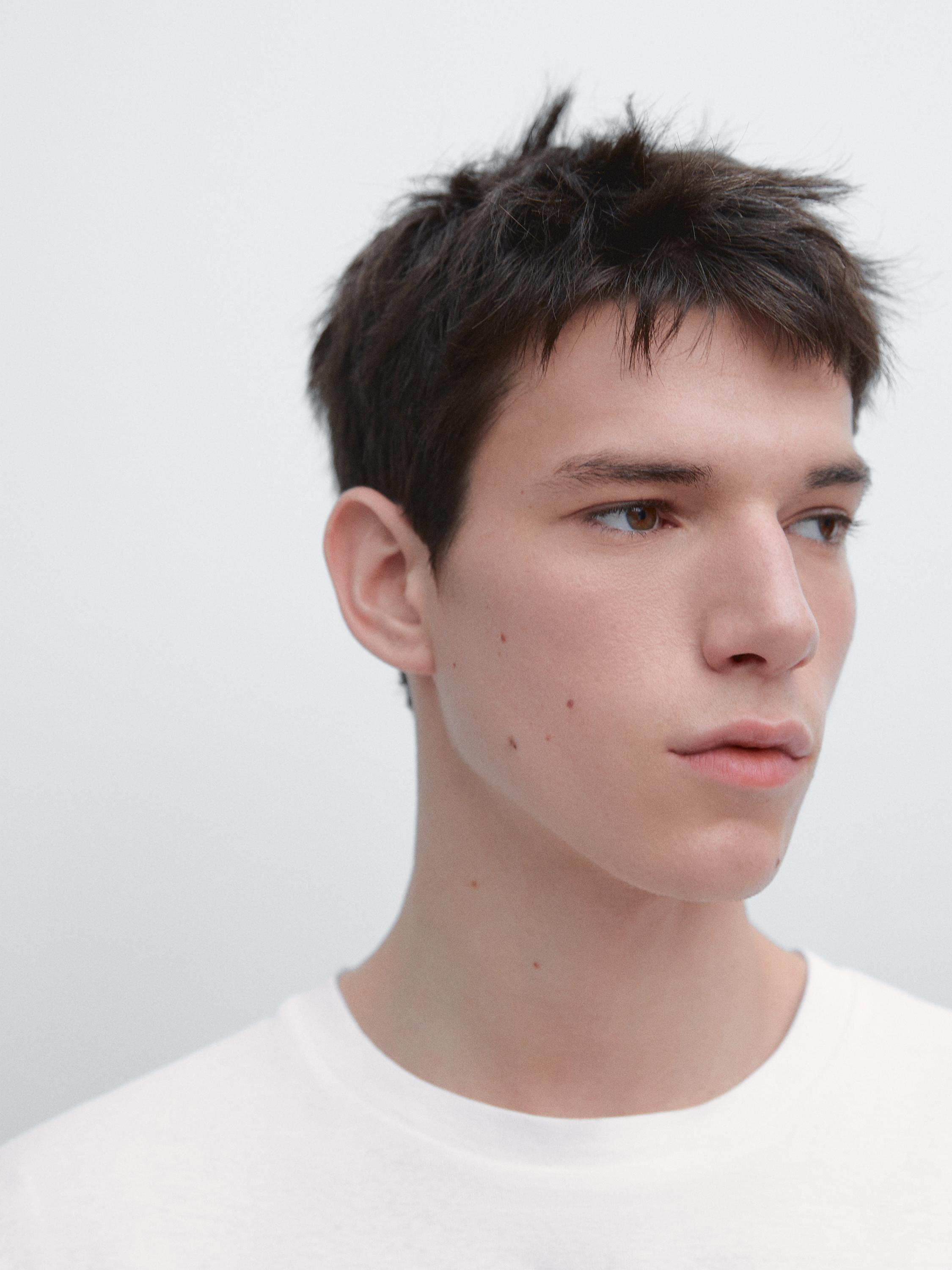 100% mercerised cotton T-shirt — WHITE