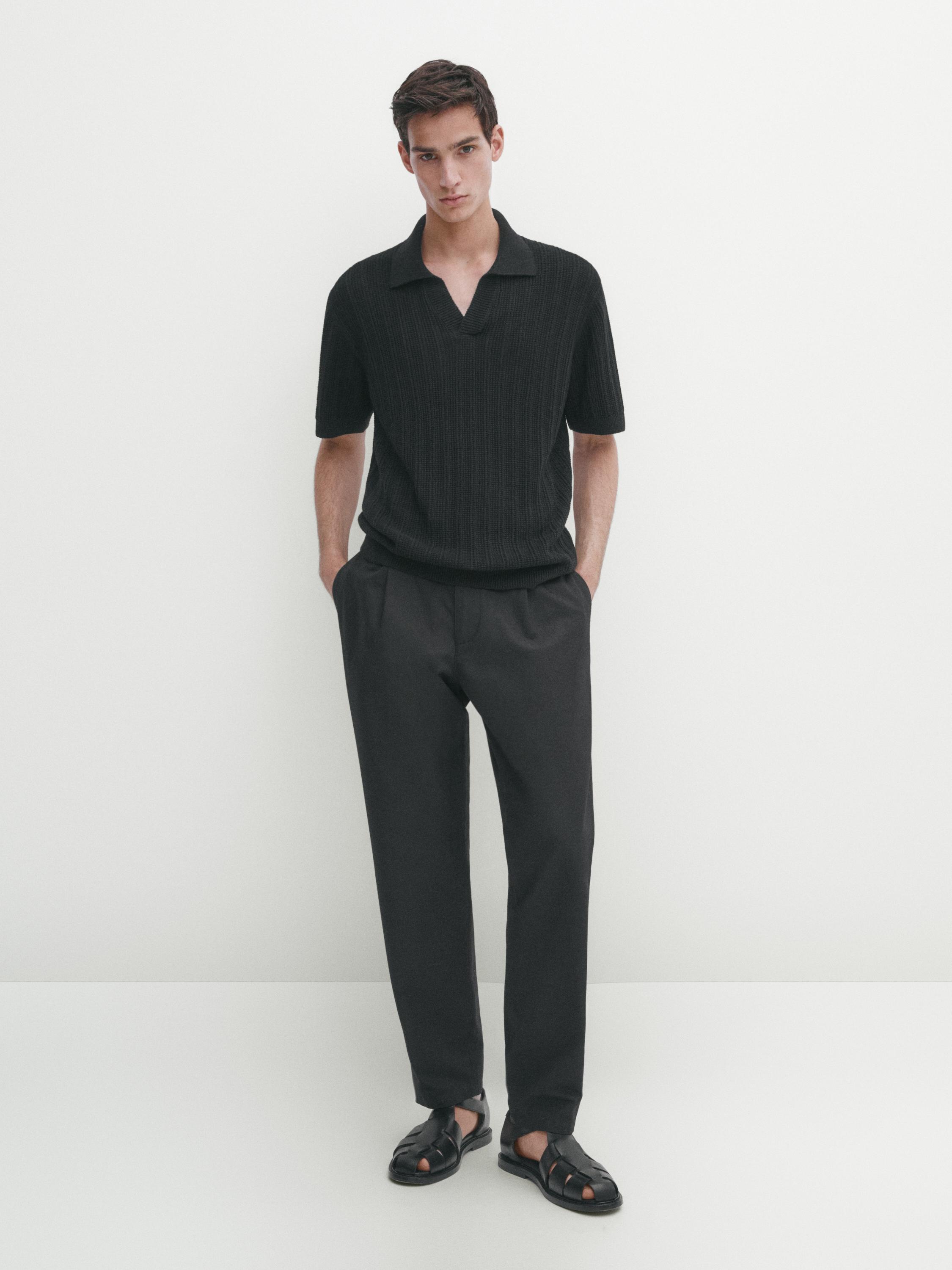 Massimo dutti hombre polos manga corta on sale