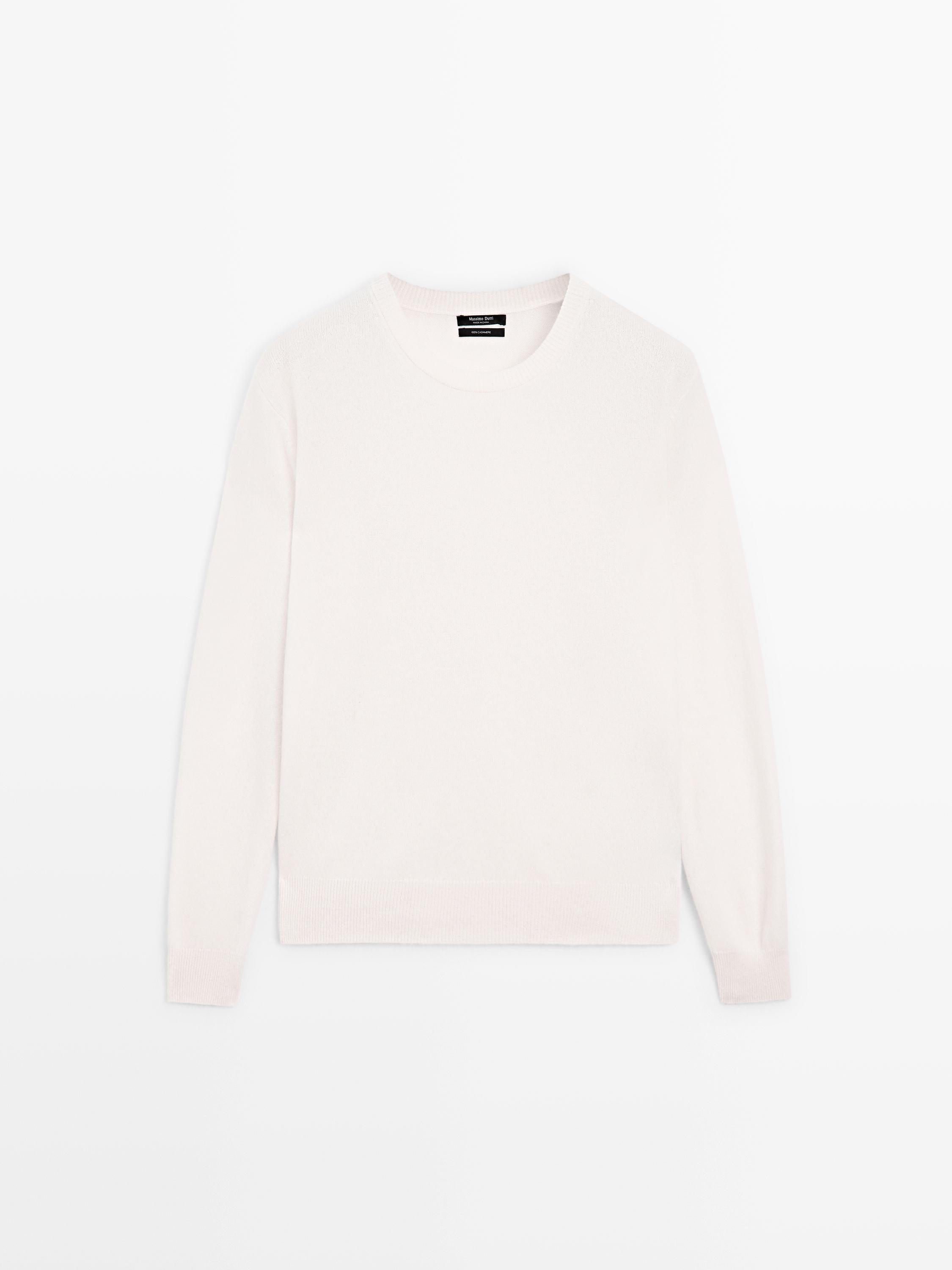 Pull en maille de cachemire à col rond