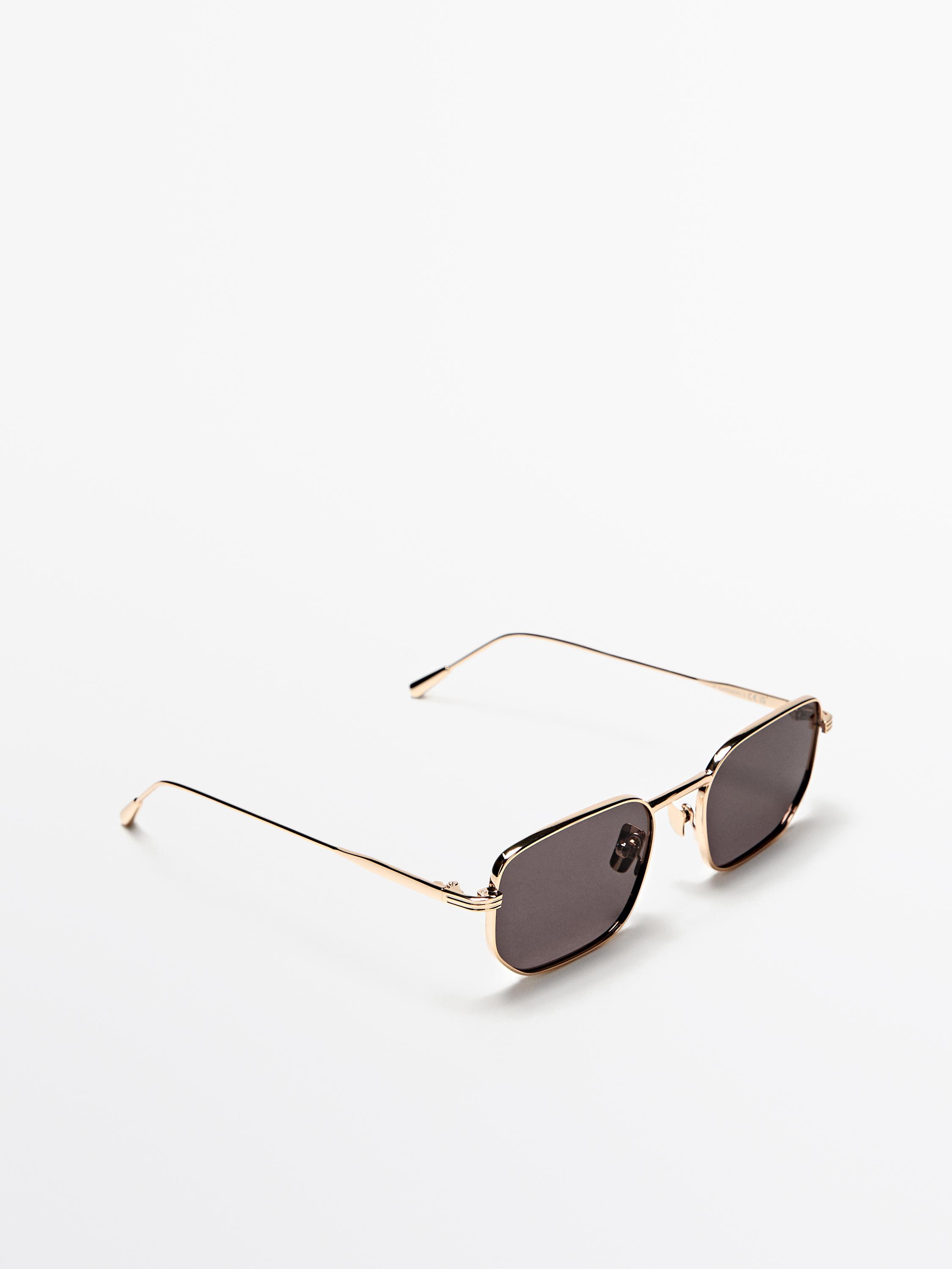 Square metal sunglasses