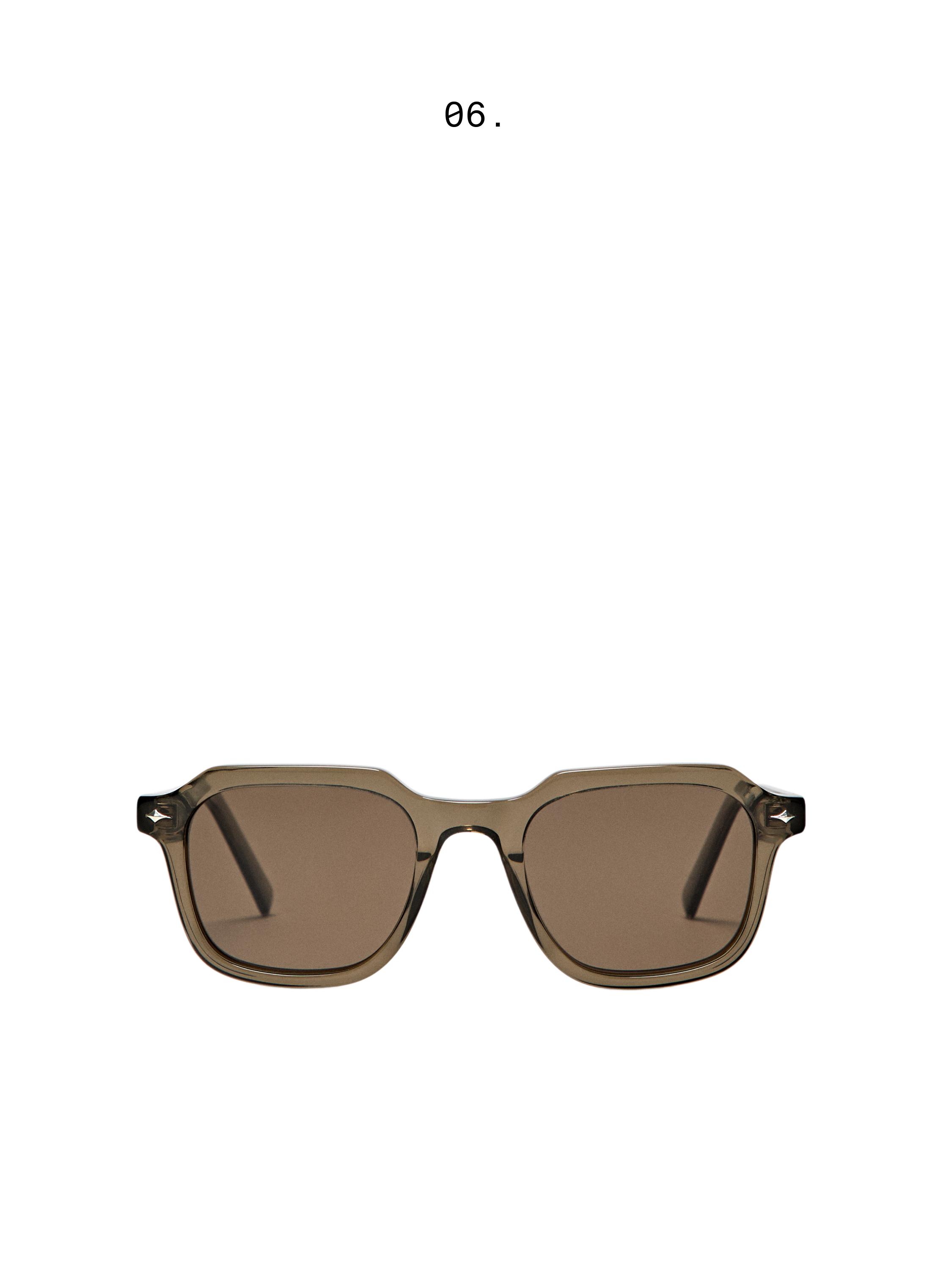 Square sunglasses — PALE GREEN