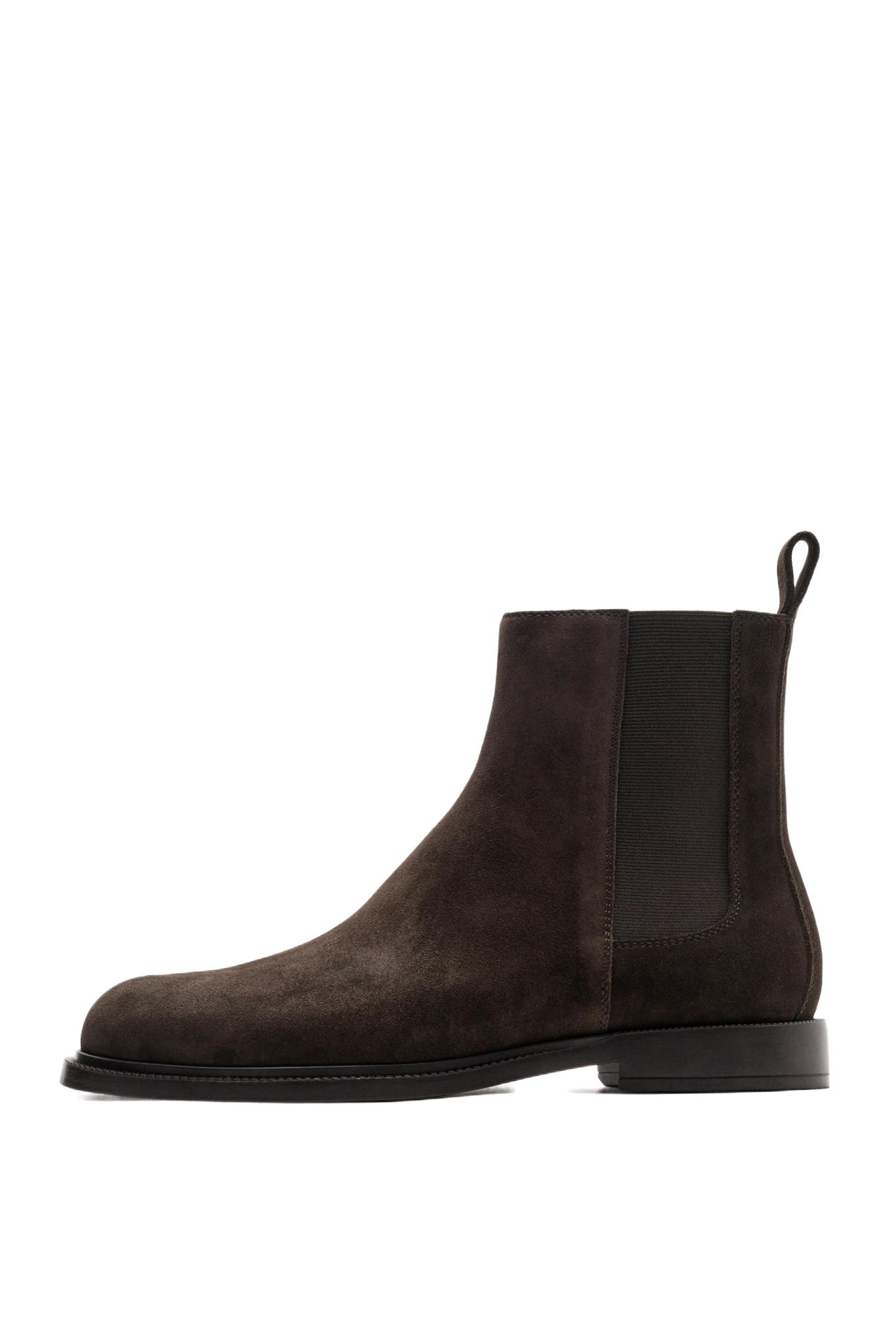 Leather Chelsea ankle boots — BROWN