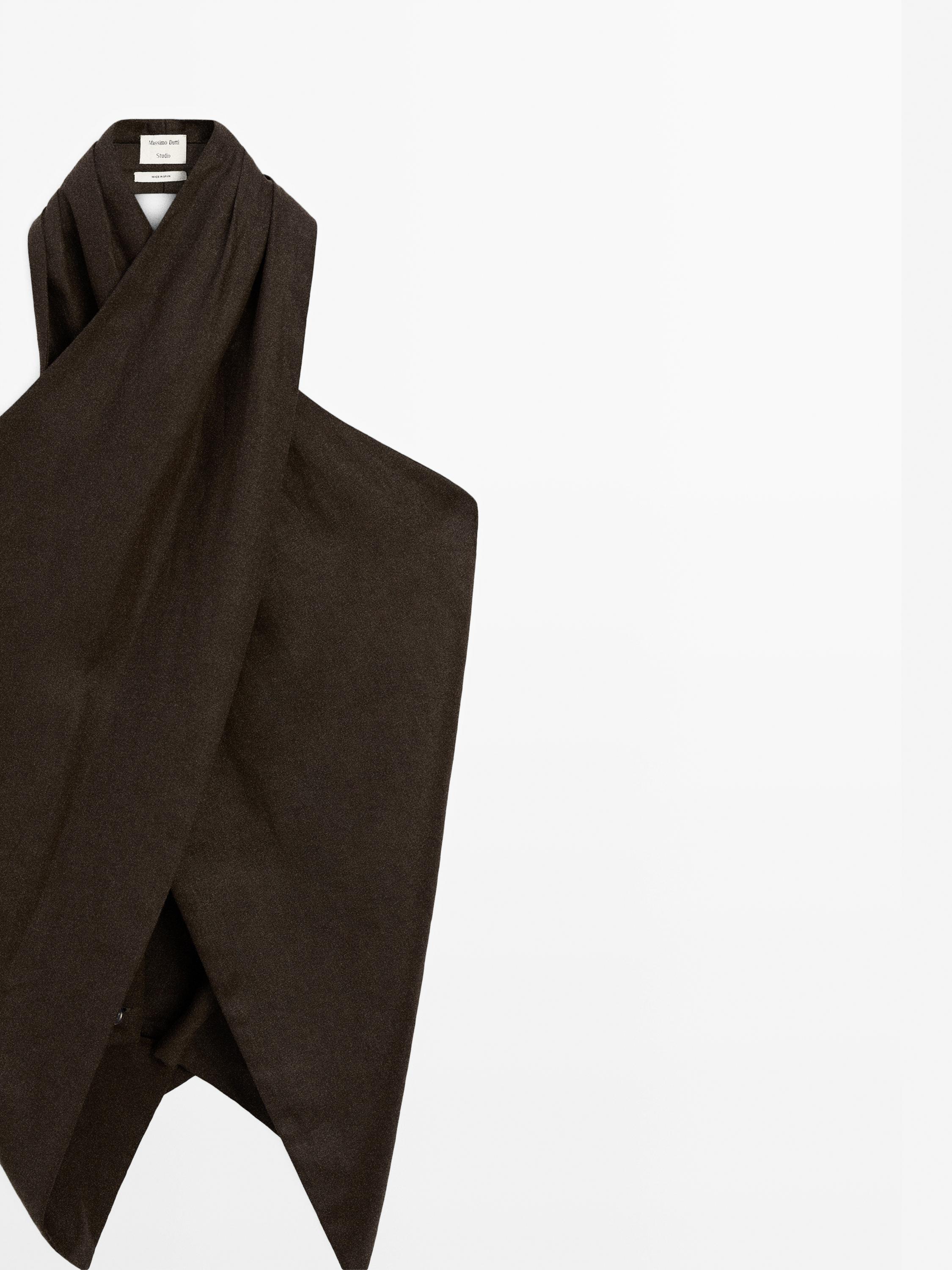 100% linen wrap top - Studio