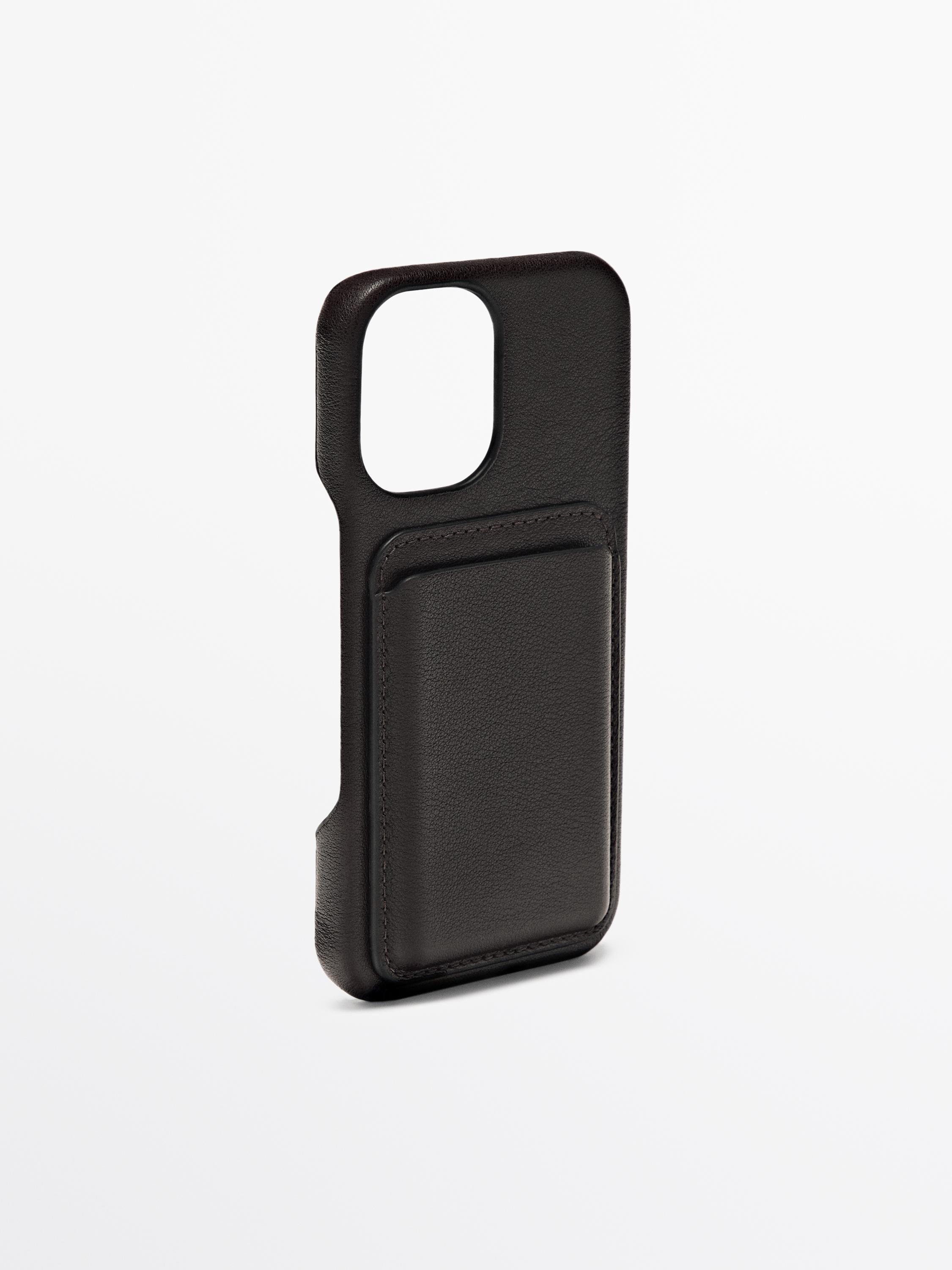 Nappa leather iPhone 16 case