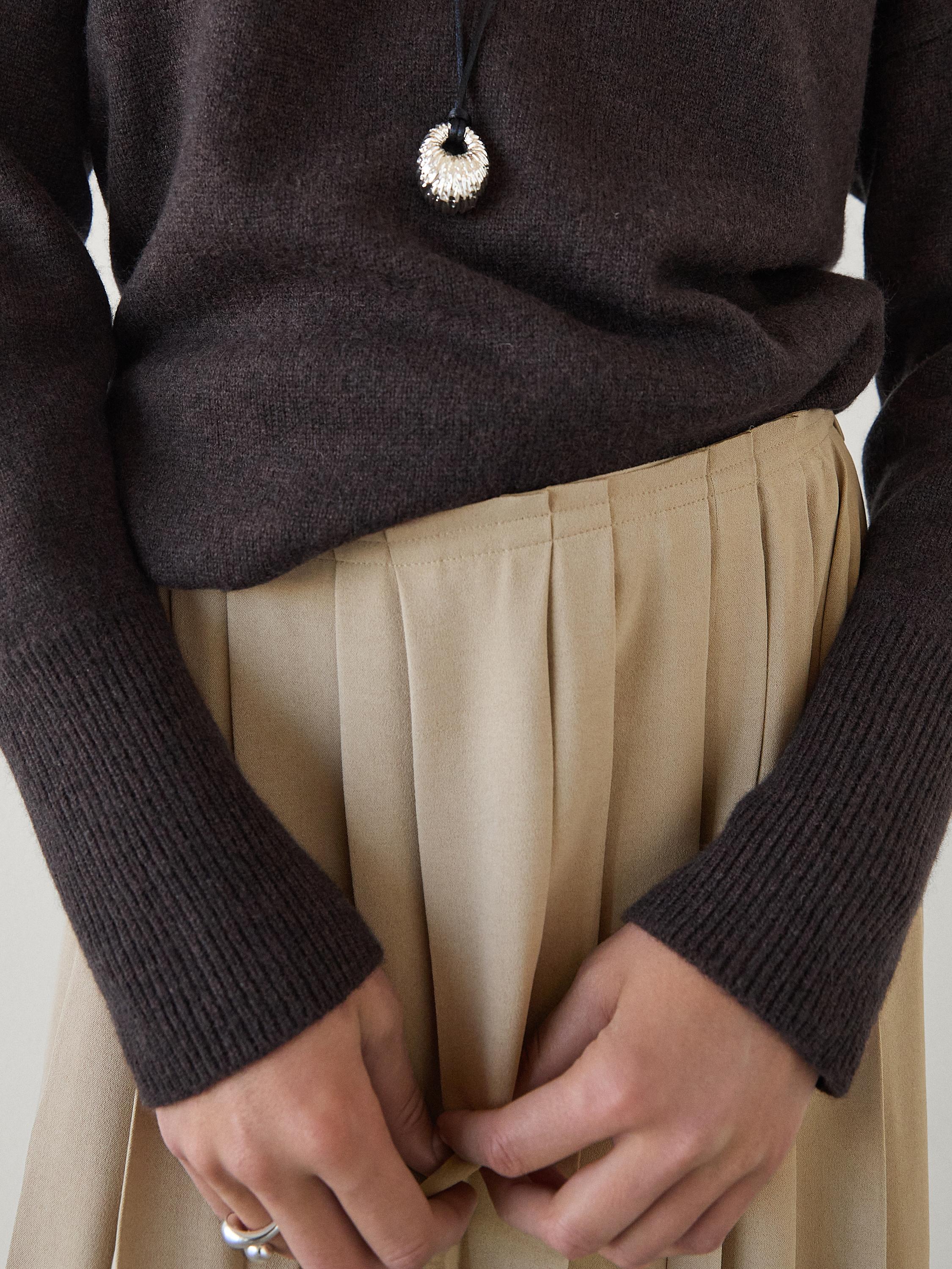 Jupe longue plissée