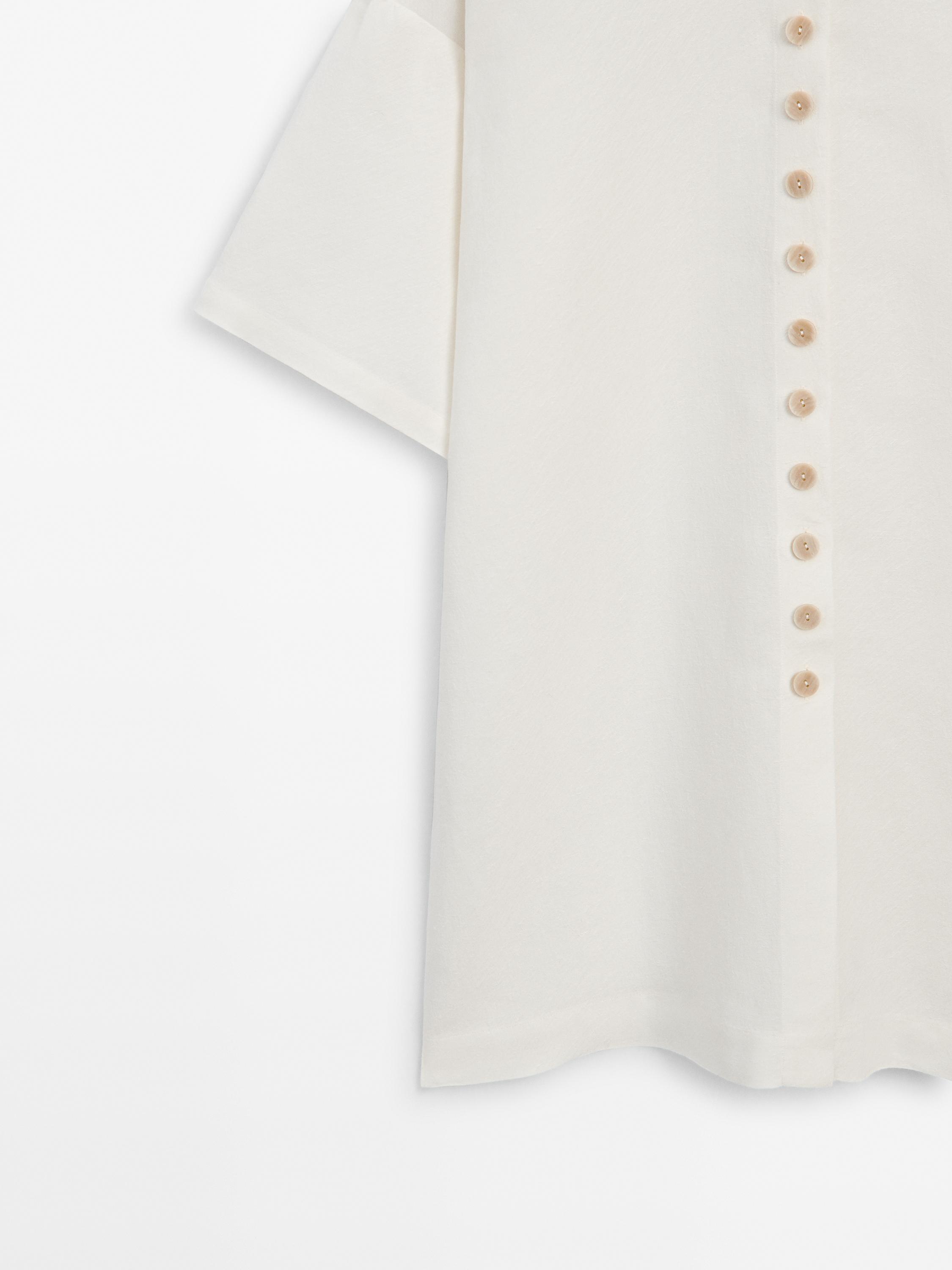 Chemise longue avec du lin ensemble