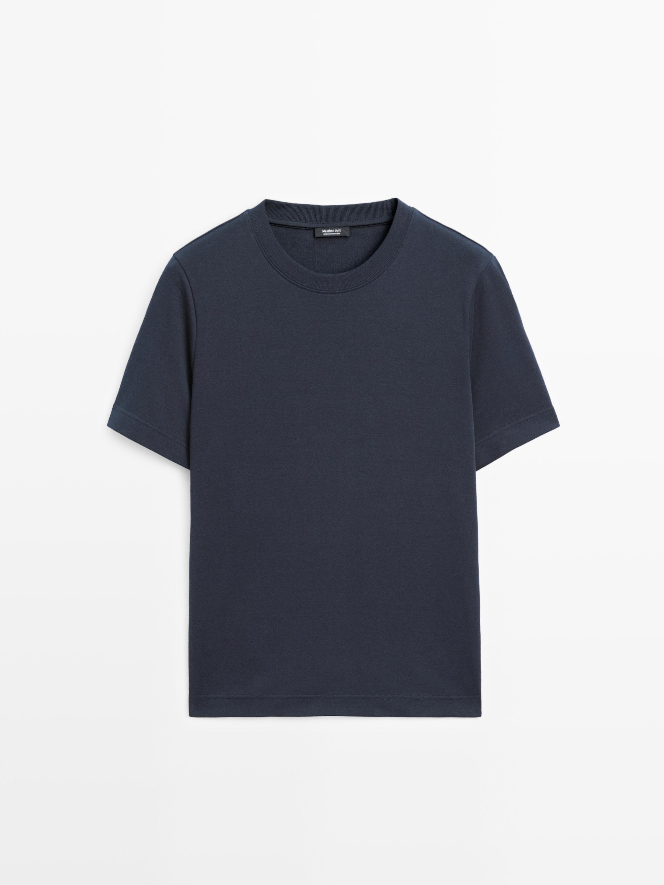 Short sleeve interlock T-shirt — NAVY BLUE