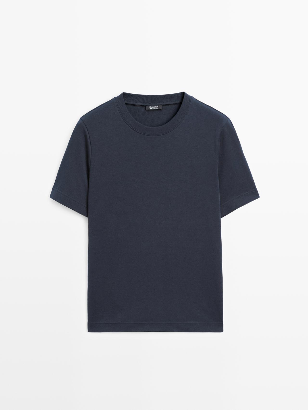 Short sleeve interlock T-shirt — NAVY BLUE