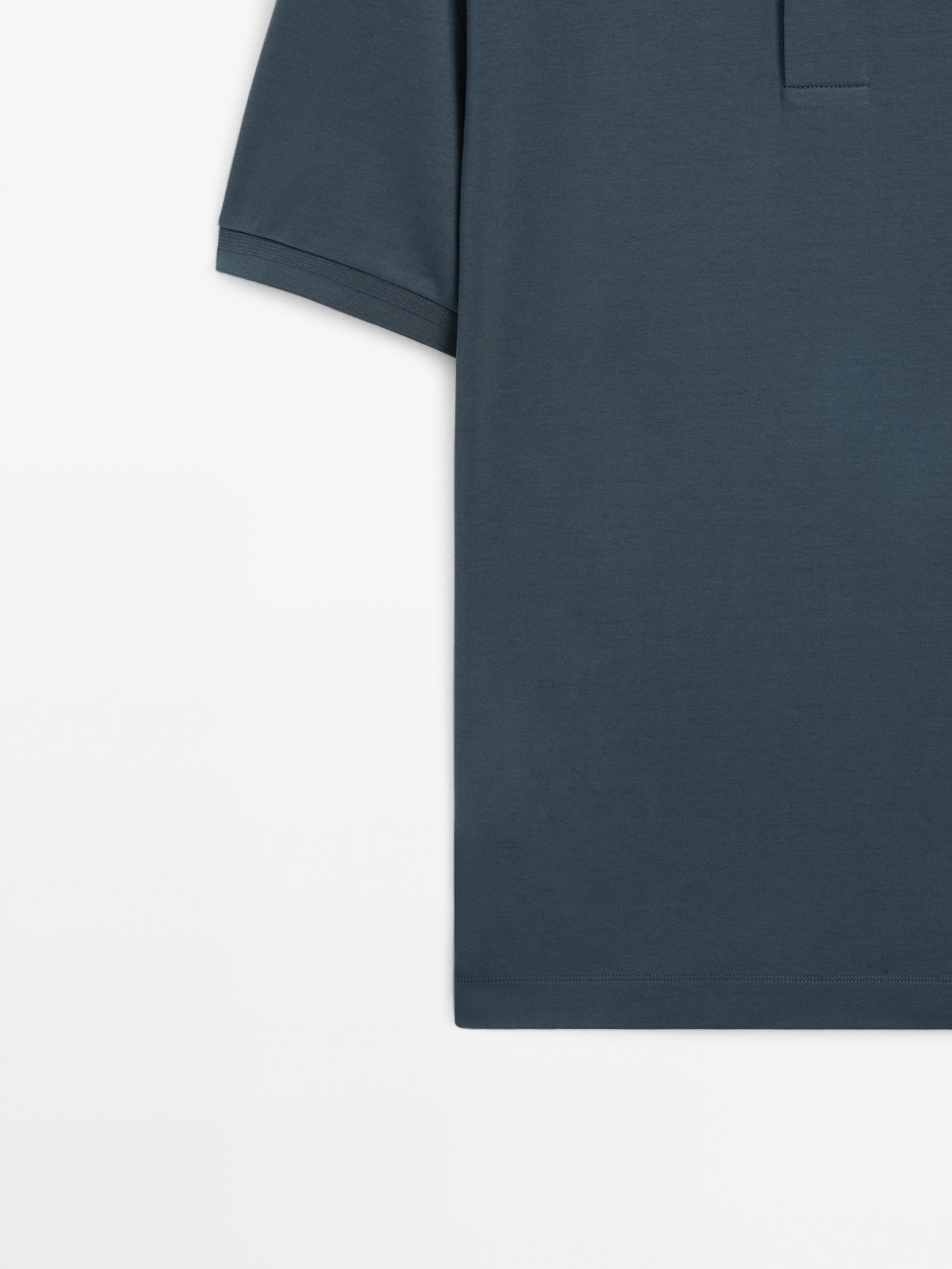 Short sleeve cotton polo shirt