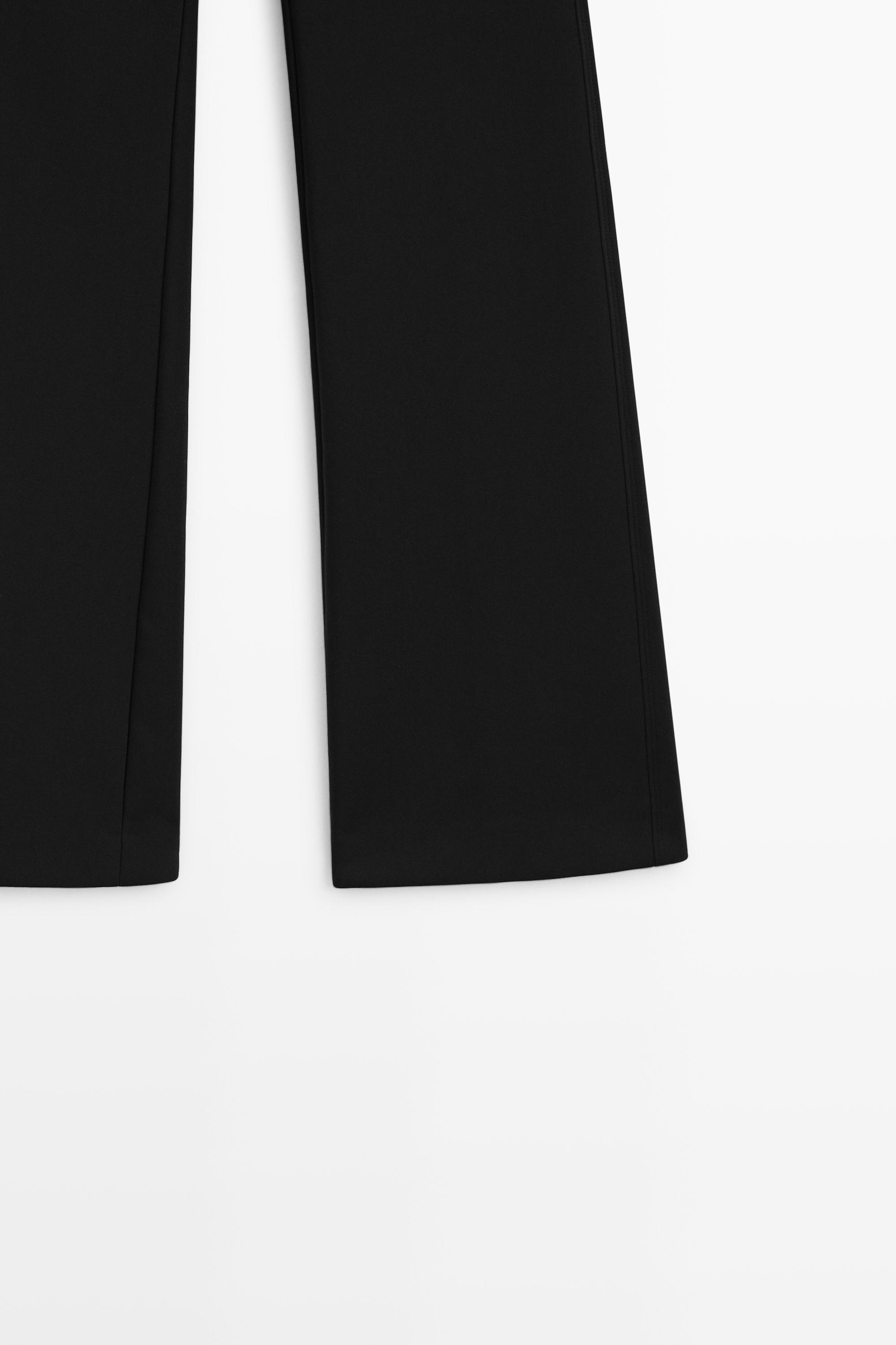 Technical flare fit pants — BLACK