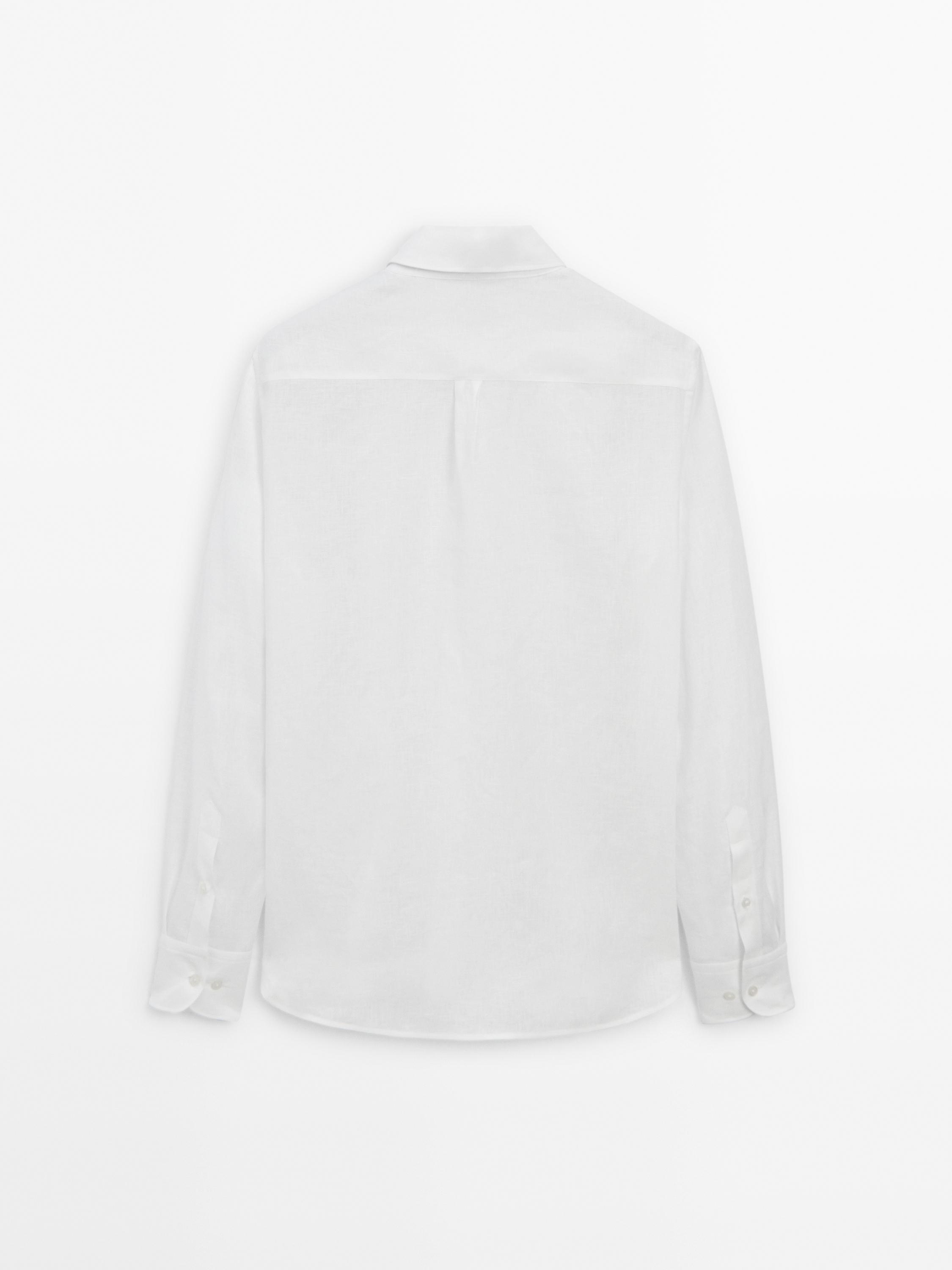 Flowing 100% linen shirt