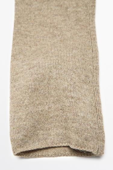Wool and cashmere knit mittens — Washed 4