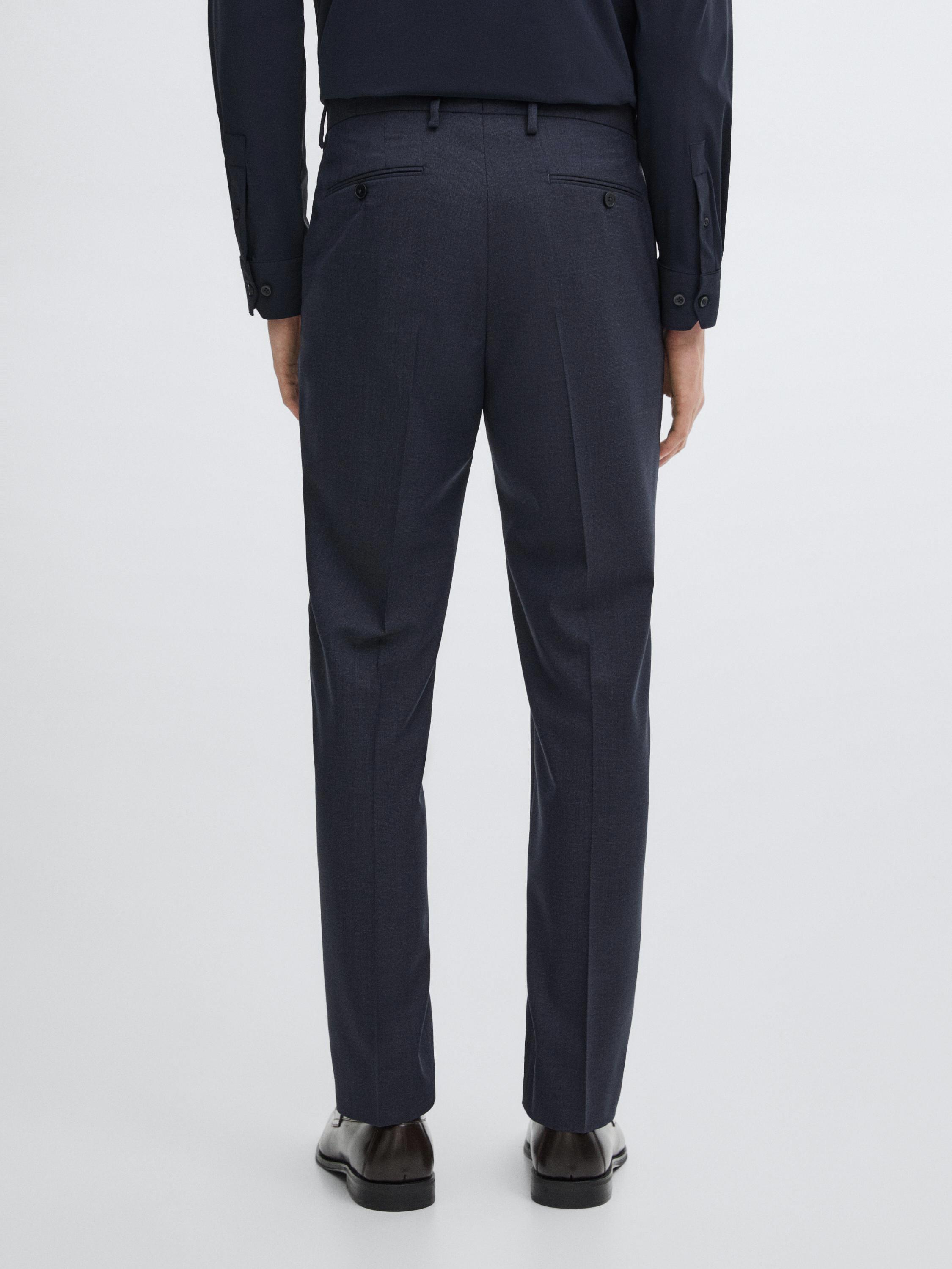 100% wool suit trousers