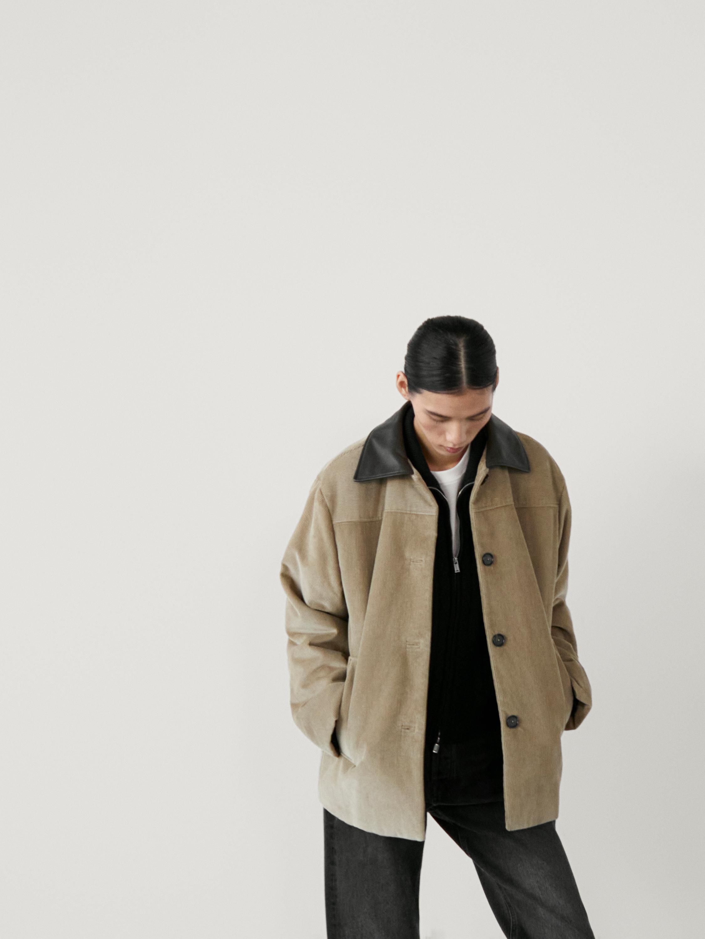 Veste en velours côtelé 100 % coton