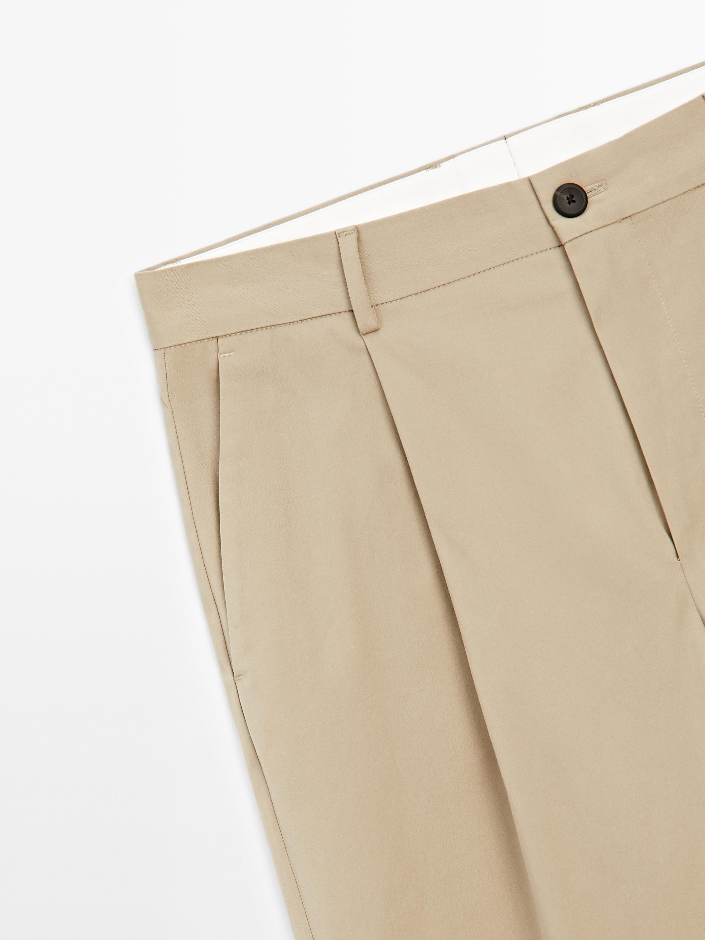 Pantalon relaxed fit à pinces