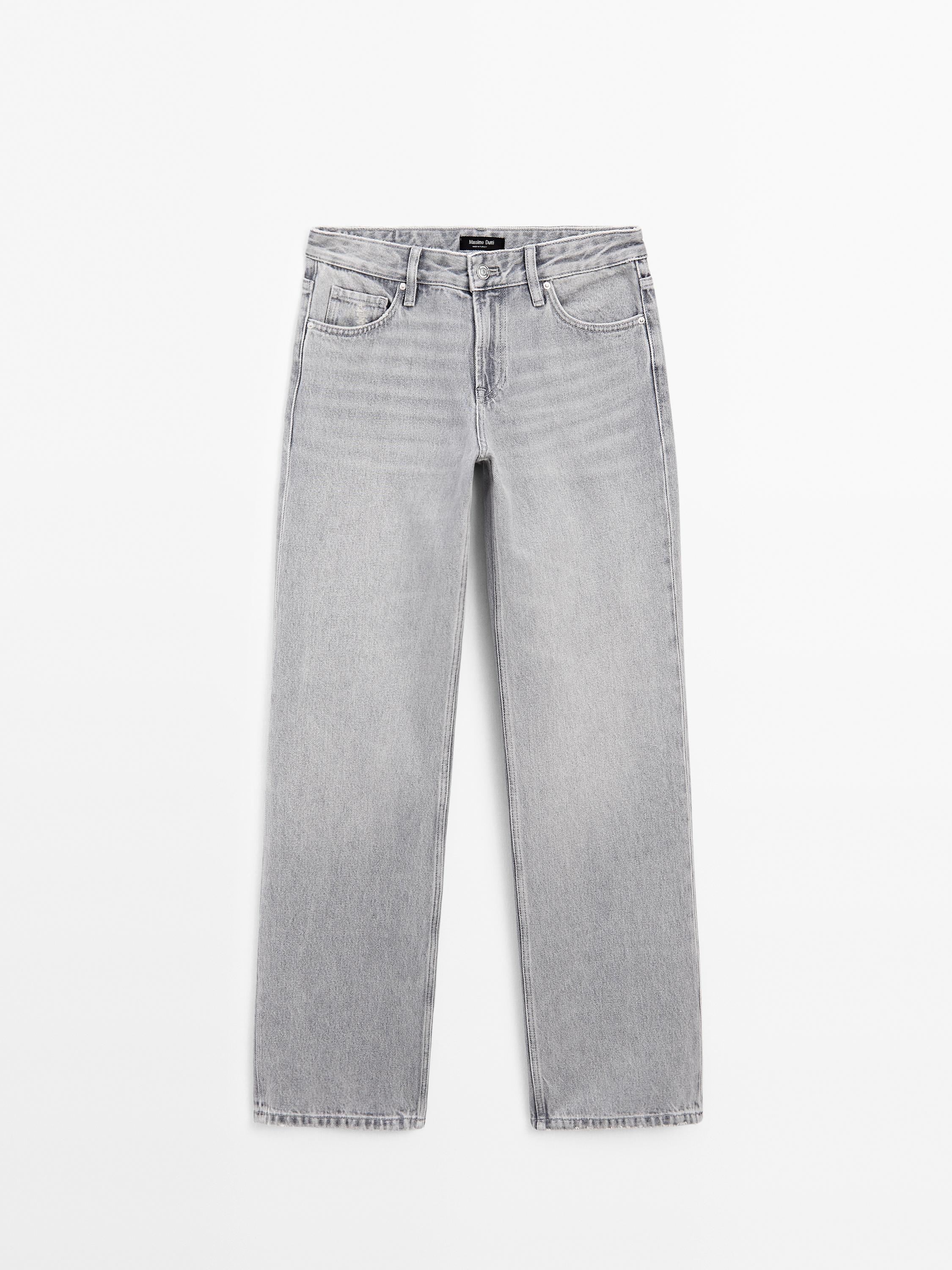 Jean straight taille basse