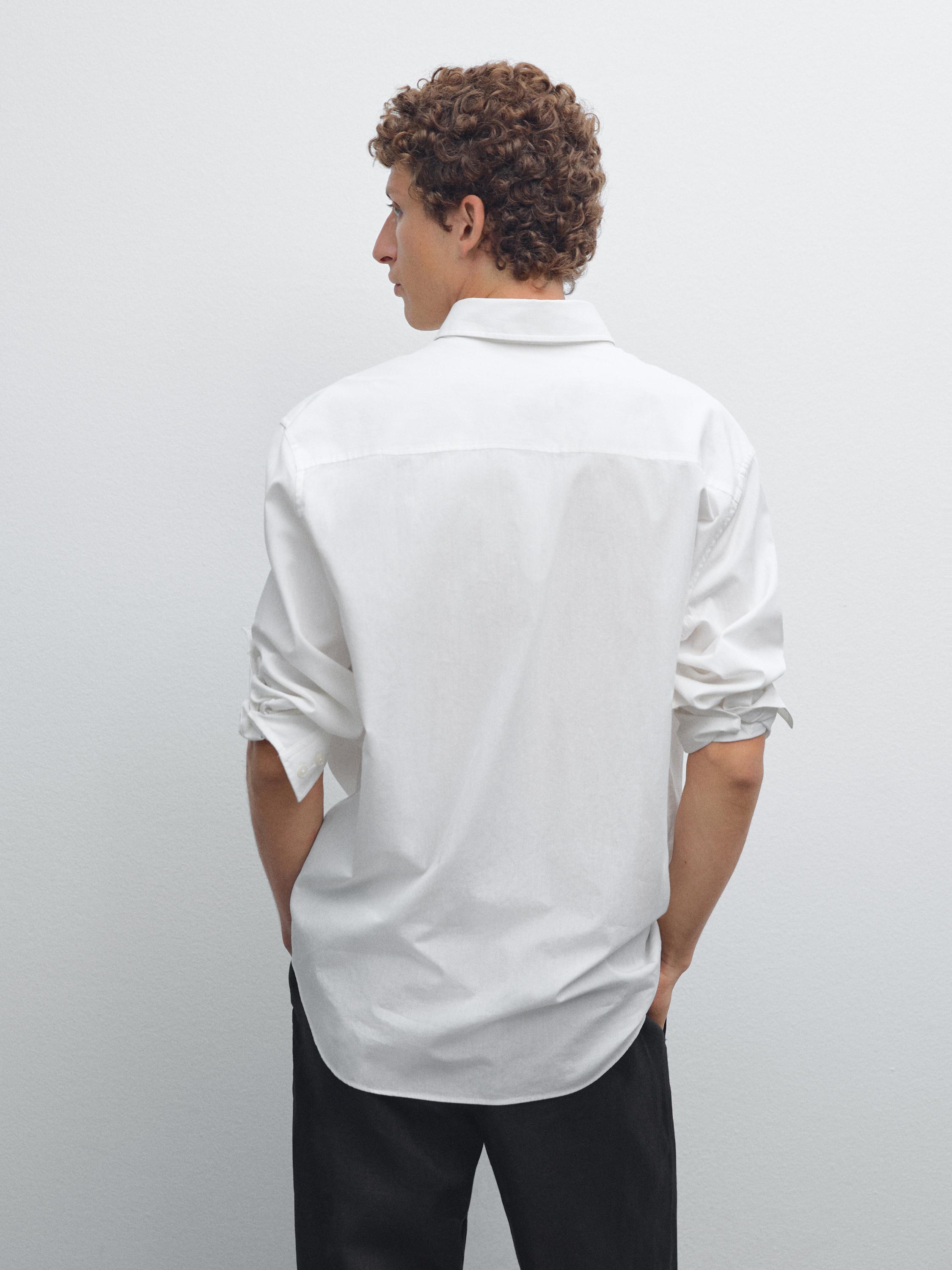 Regular-fit 100% cotton shirt