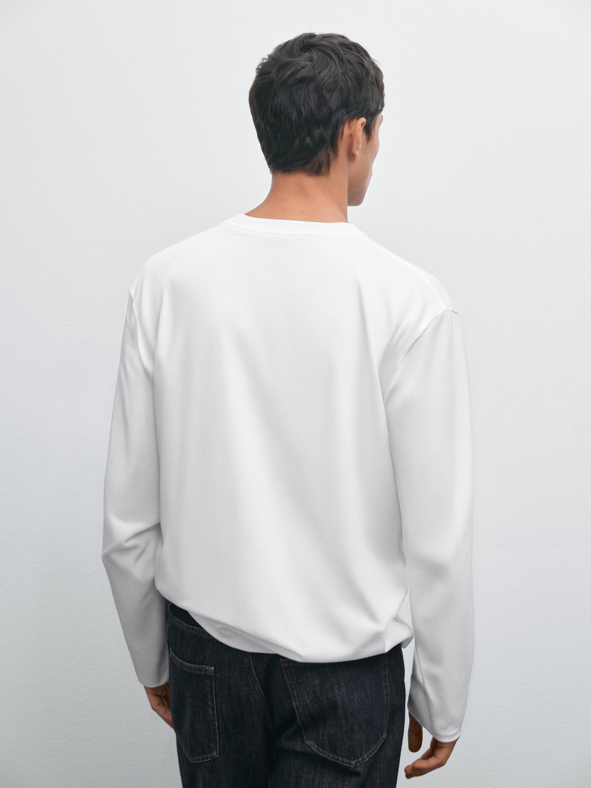 T-shirt manches longues en coton medium weight