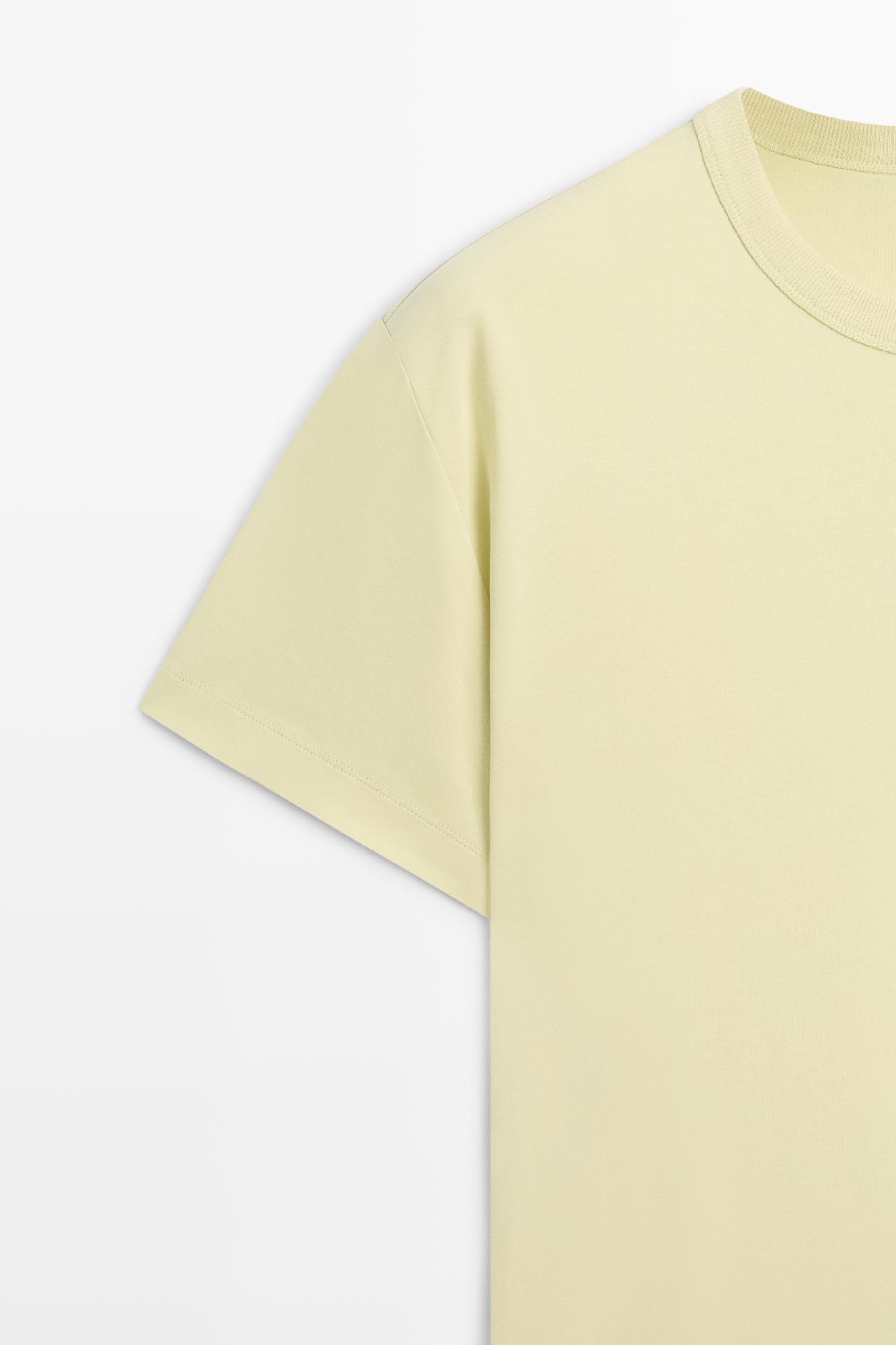 100% cotton short-sleeve T-shirt — LIME